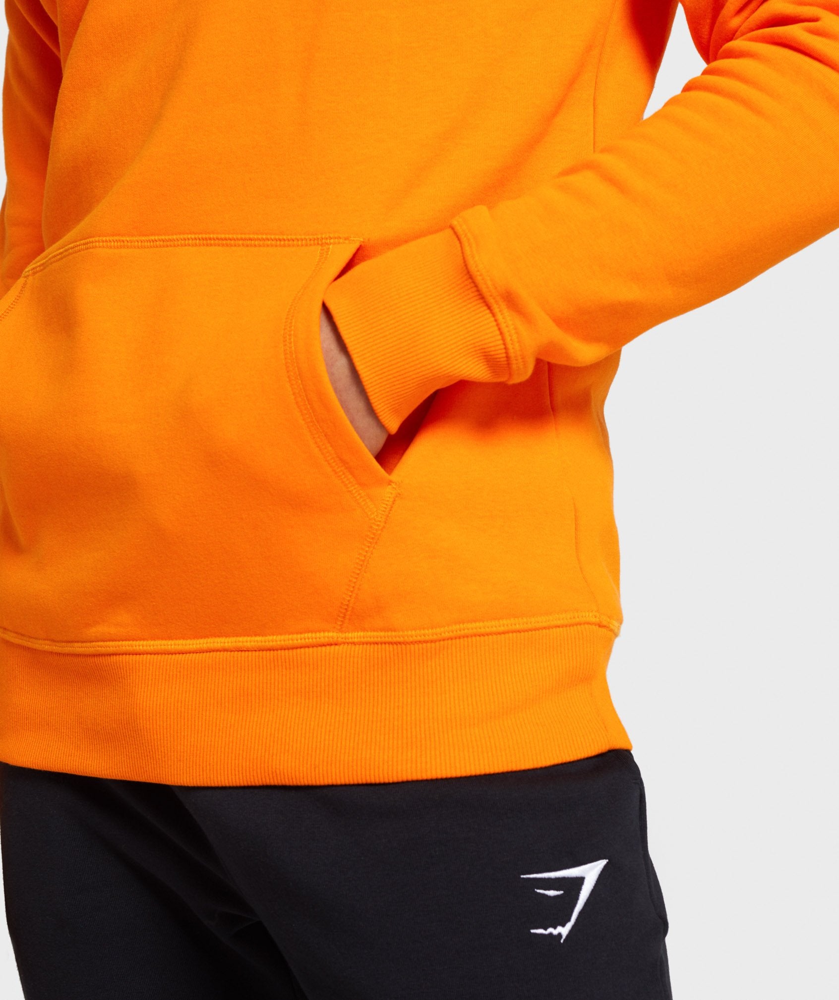 Gymshark Crest Hoodie - Orange Image D2