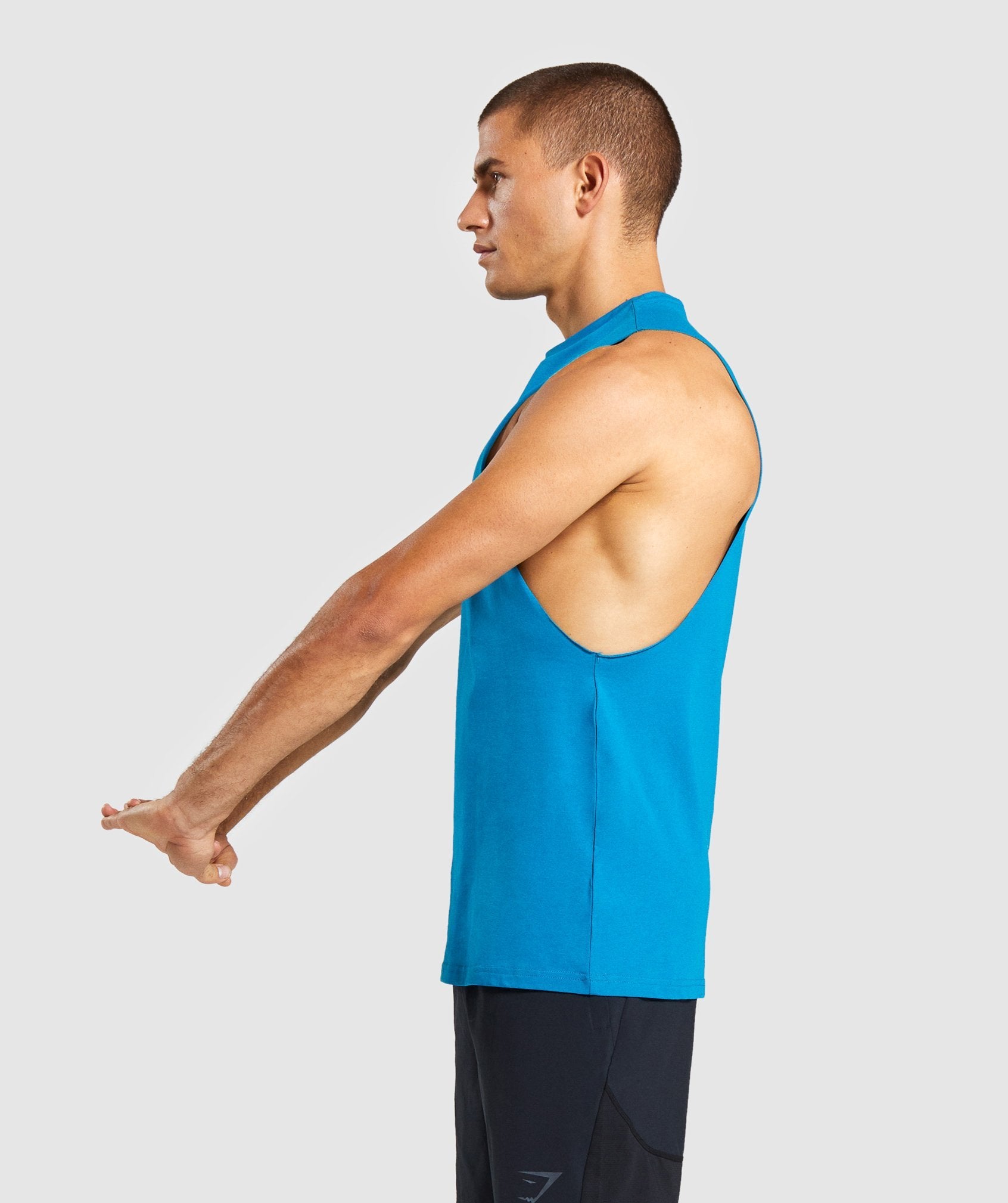 Gymshark Critical Drop Armhole Tank - Light Blue Image C