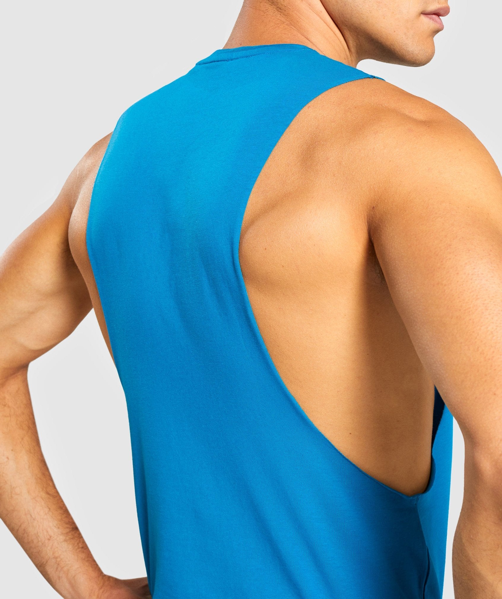 Gymshark Critical Drop Armhole Tank - Light Blue Image D2