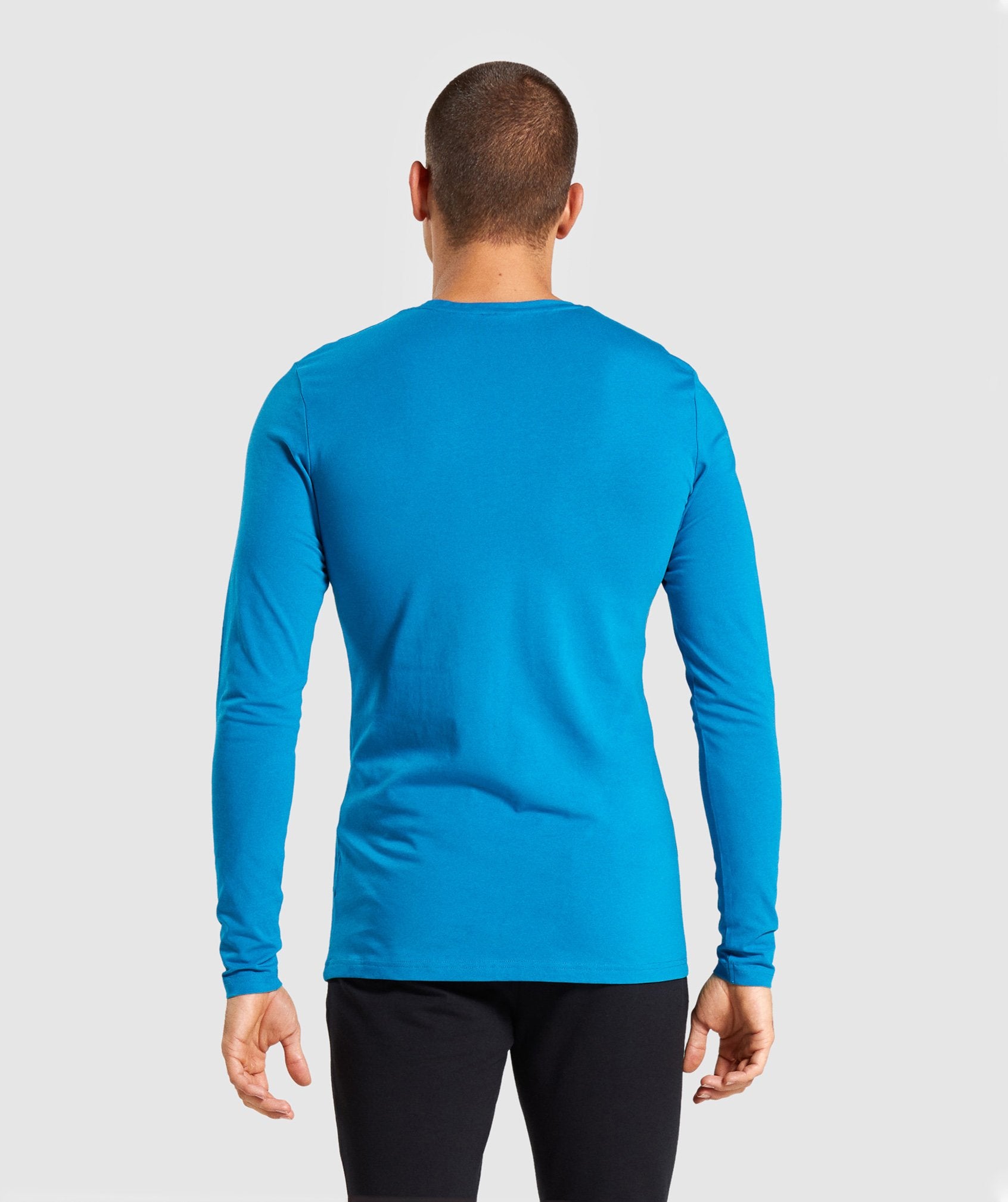 Gymshark Critical Long Sleeve T-Shirt - Light Blue Image B