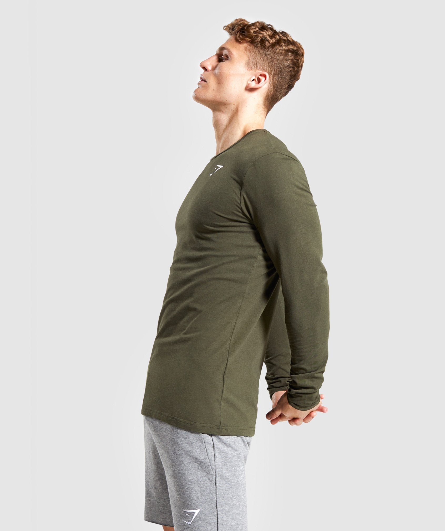 Gymshark Critical Long Sleeve T-Shirt - Dark Green Image C