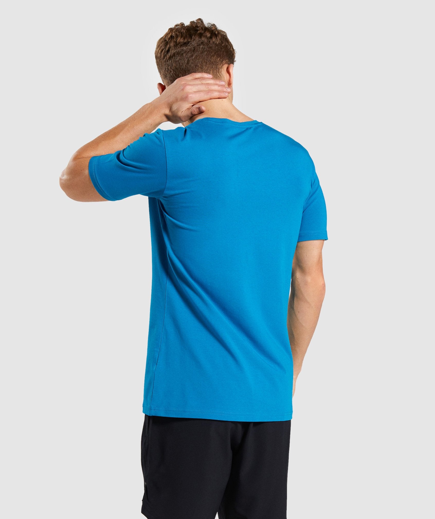 Gymshark Critical T-Shirt - Light Blue Image B