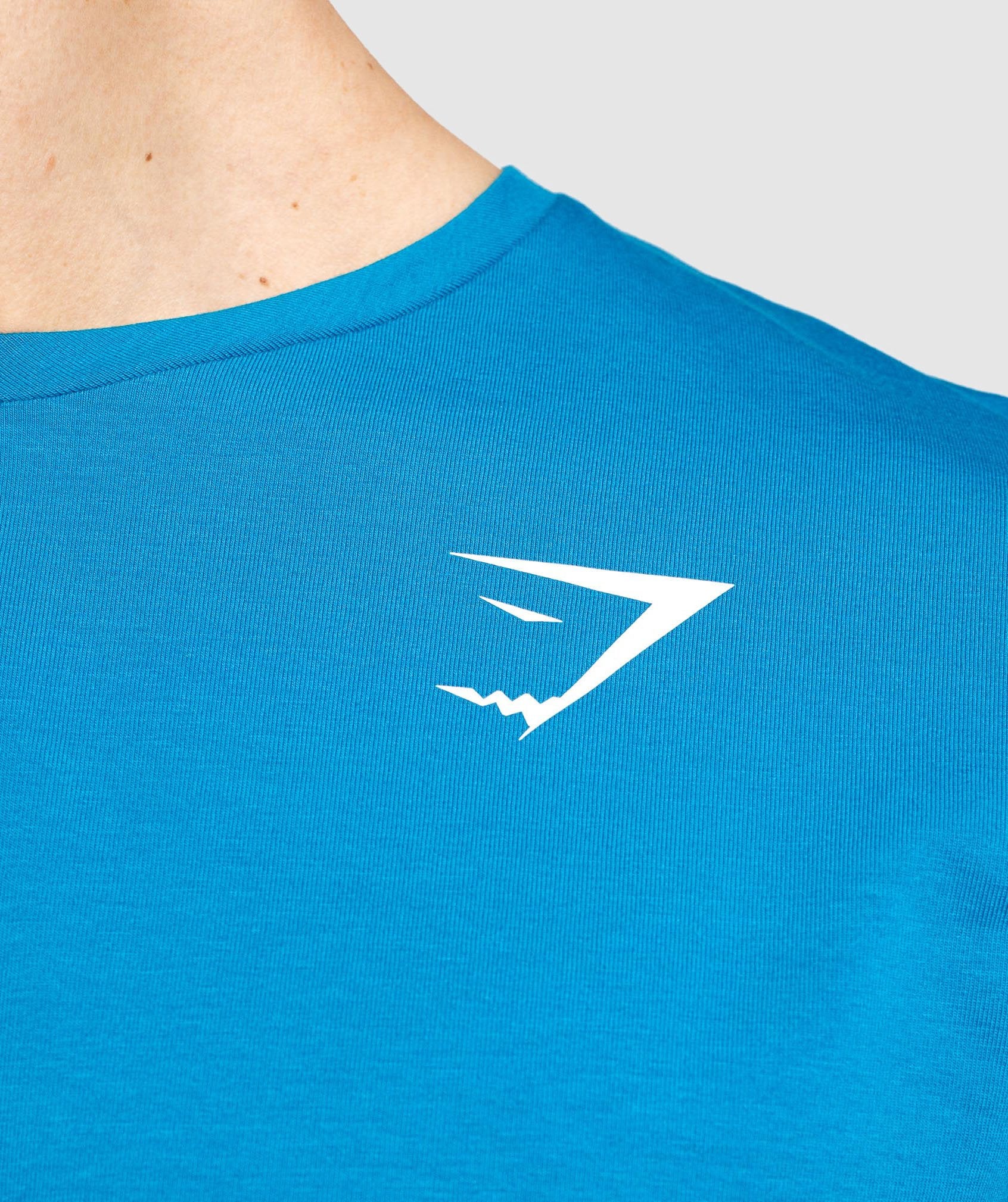 Gymshark Critical T-Shirt - Light Blue Image D2