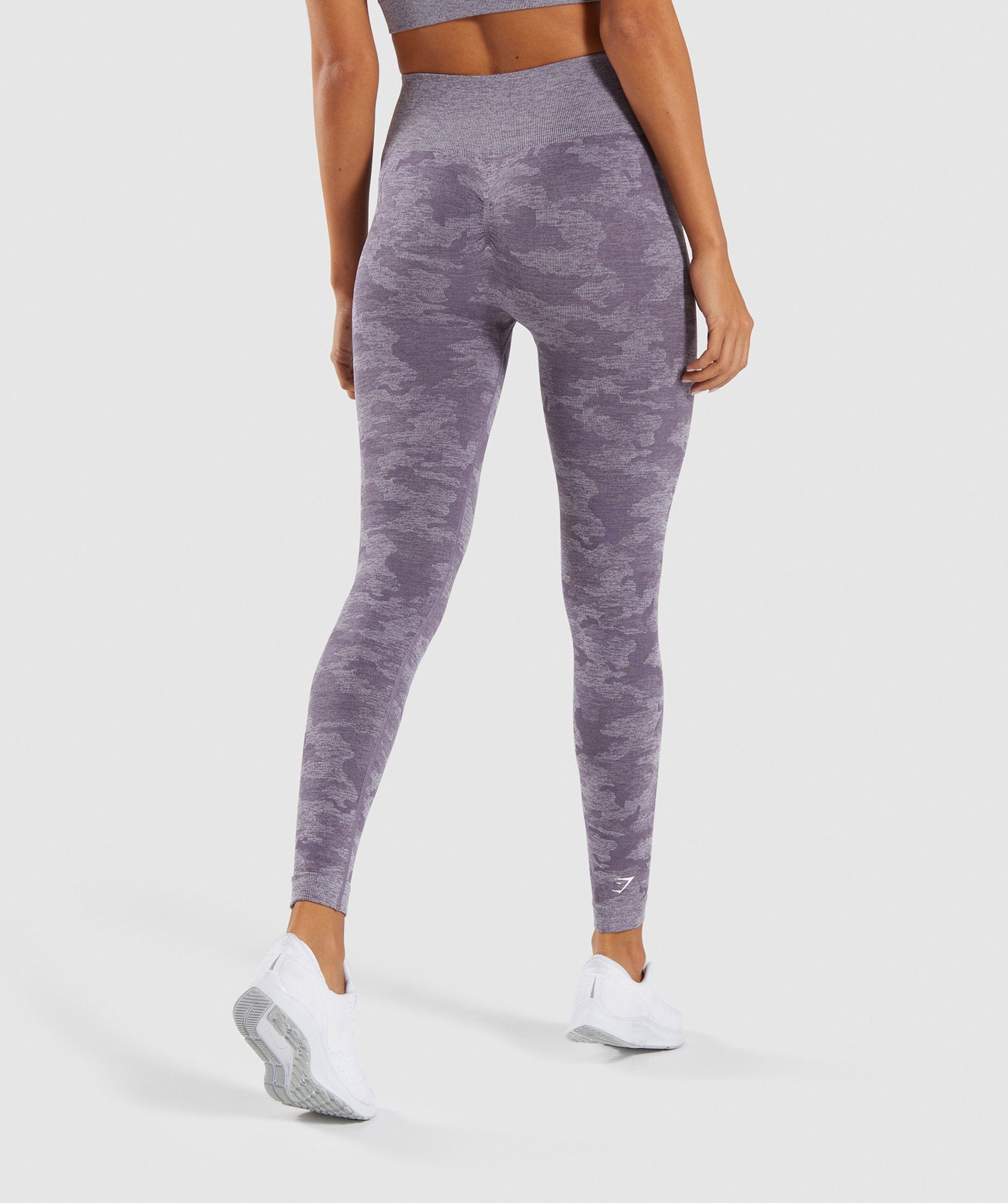 Camo Seamless Leggings in Lavender Grey - view 2