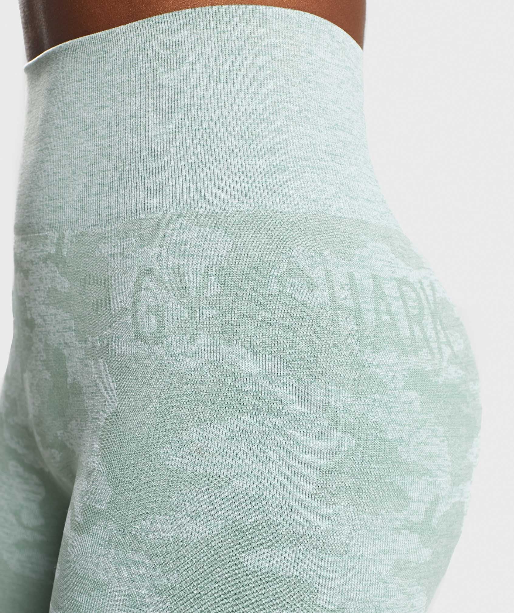 Camo Seamless Leggings in Sage Green