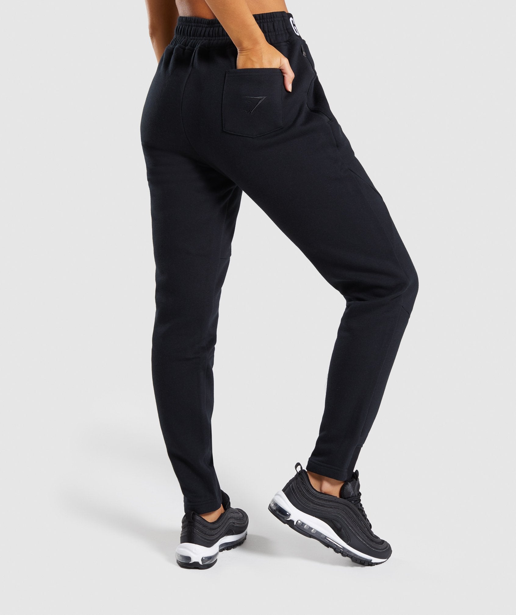 Comfy Tracksuit Bottoms in Black - view 2