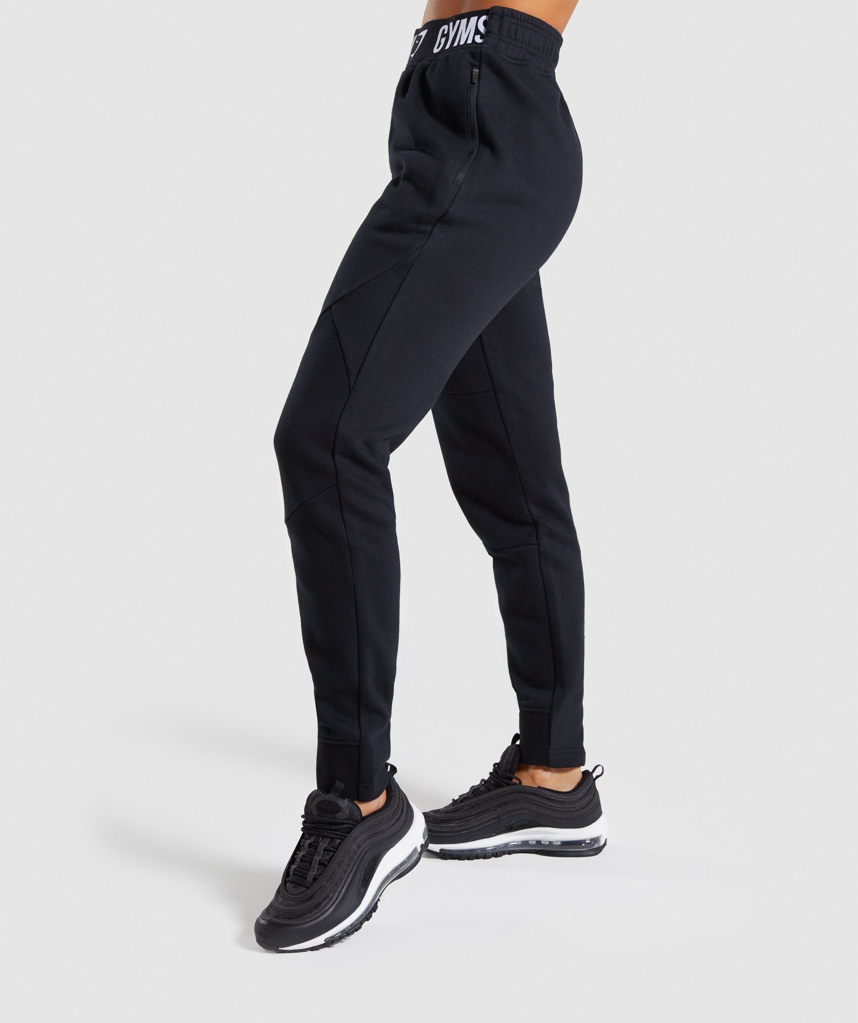Comfy Tracksuit Bottoms in Black - view 3