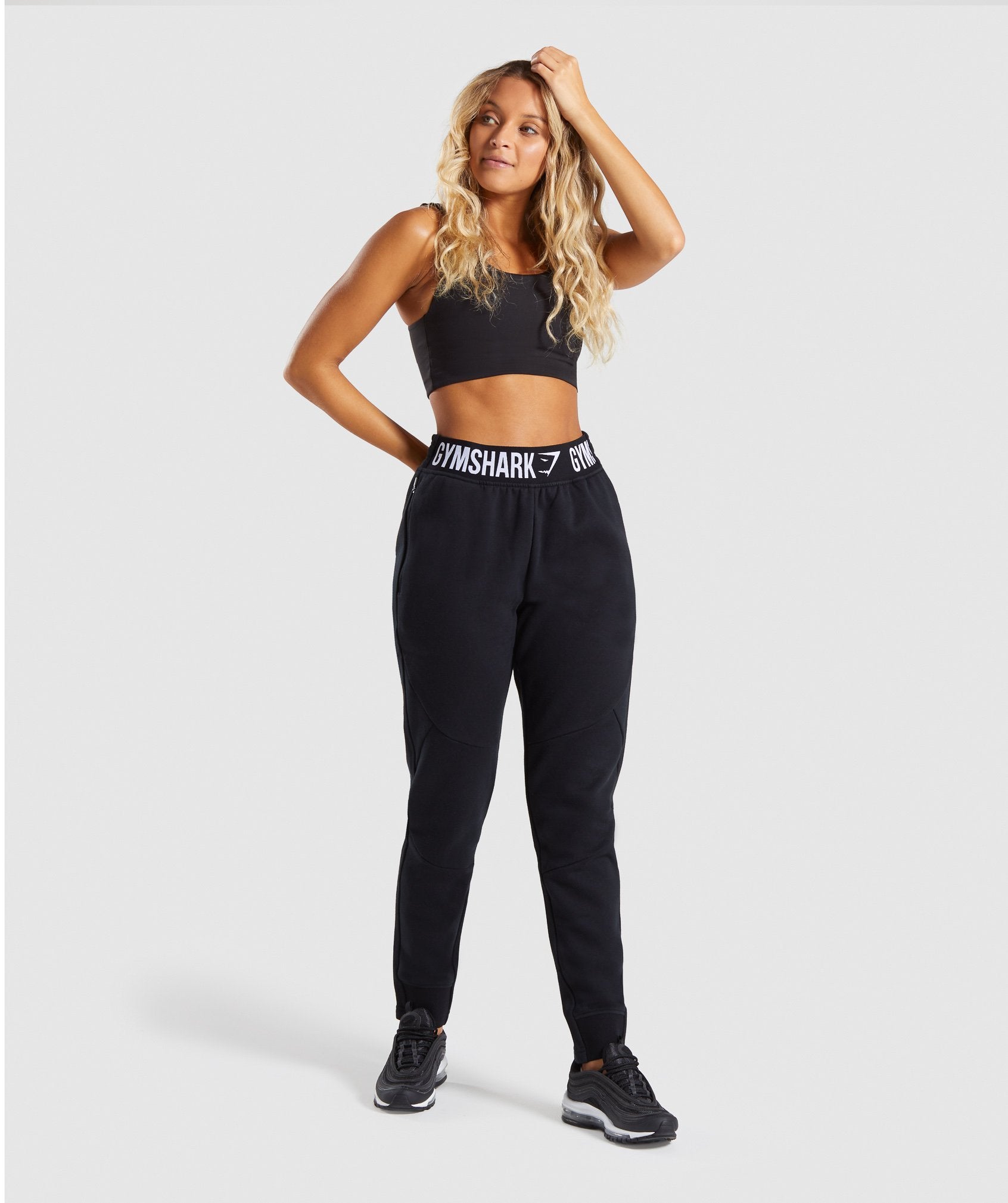 Comfy Tracksuit Bottoms in Black - view 4