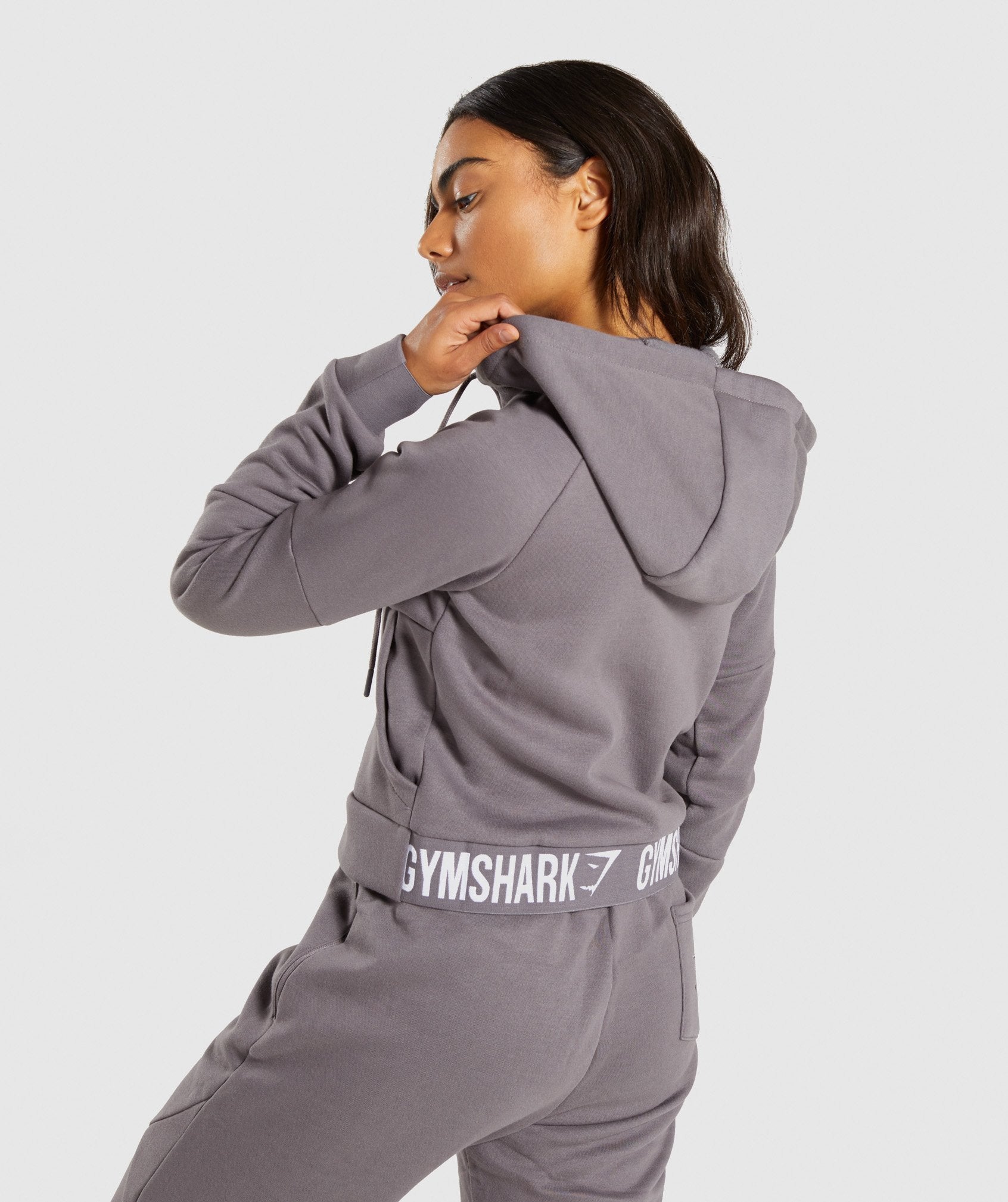 Comfy Tracksuit Zip Hoodie in Slate Lavender - view 2