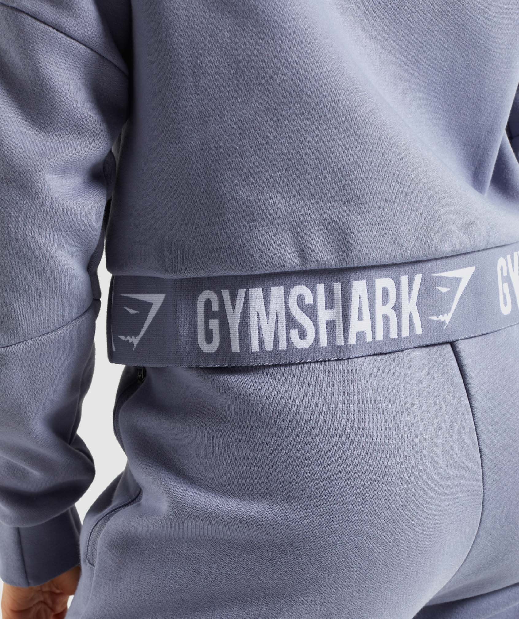 Comfy Tracksuit Zip Hoodie in Steel Blue - view 6