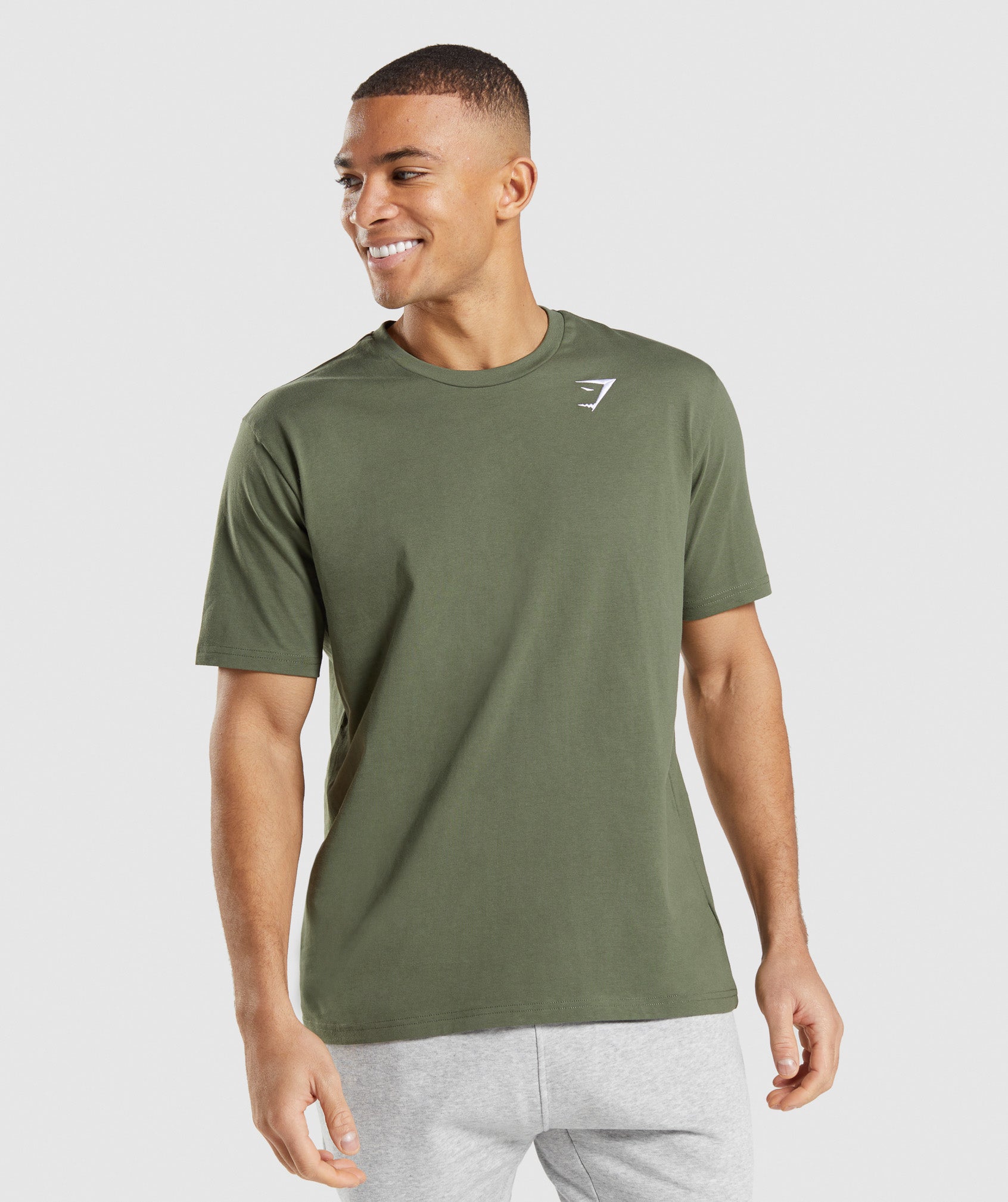 Crest T-Shirt in Core Olive