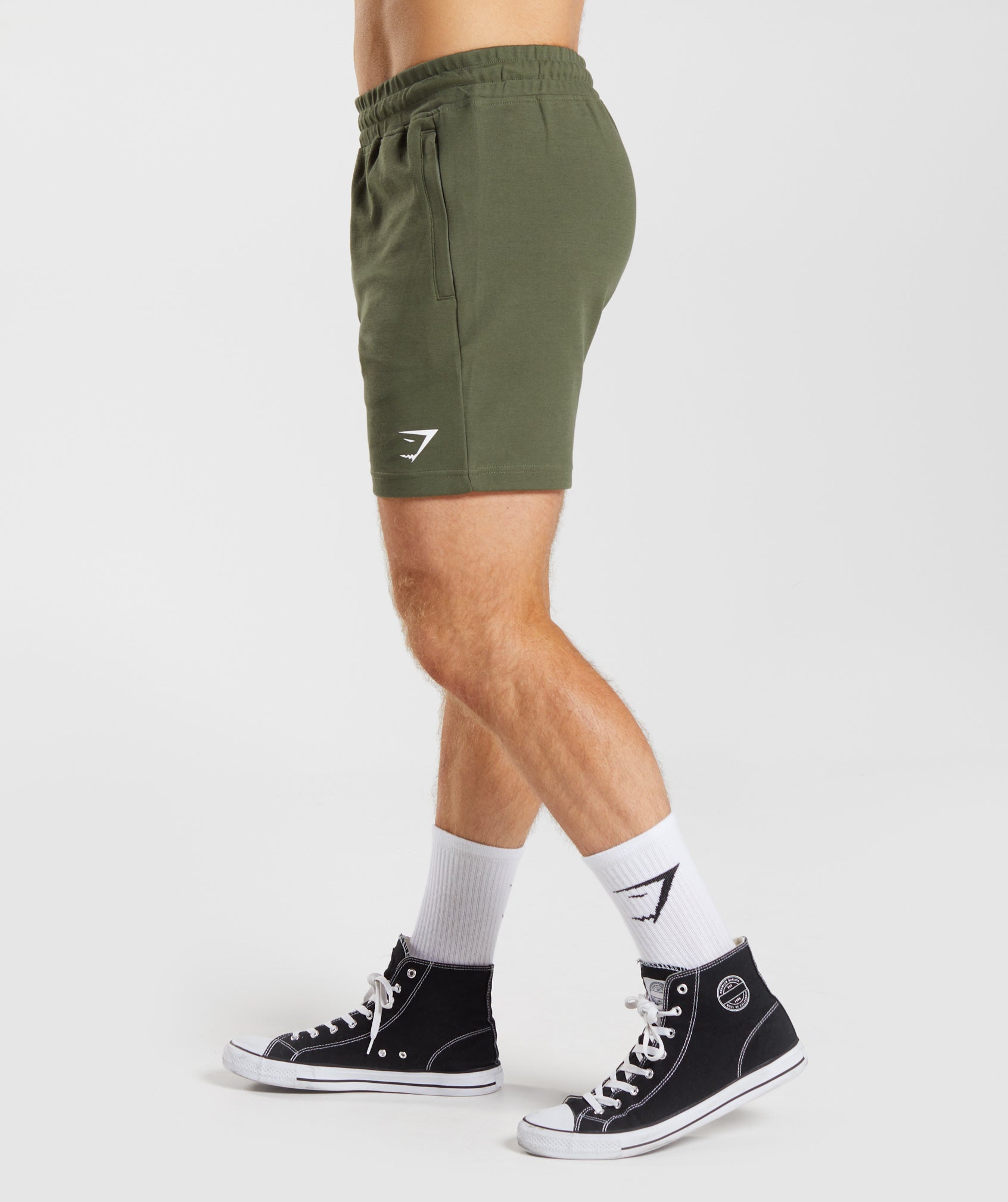 React 7" Shorts in Core Olive - view 3