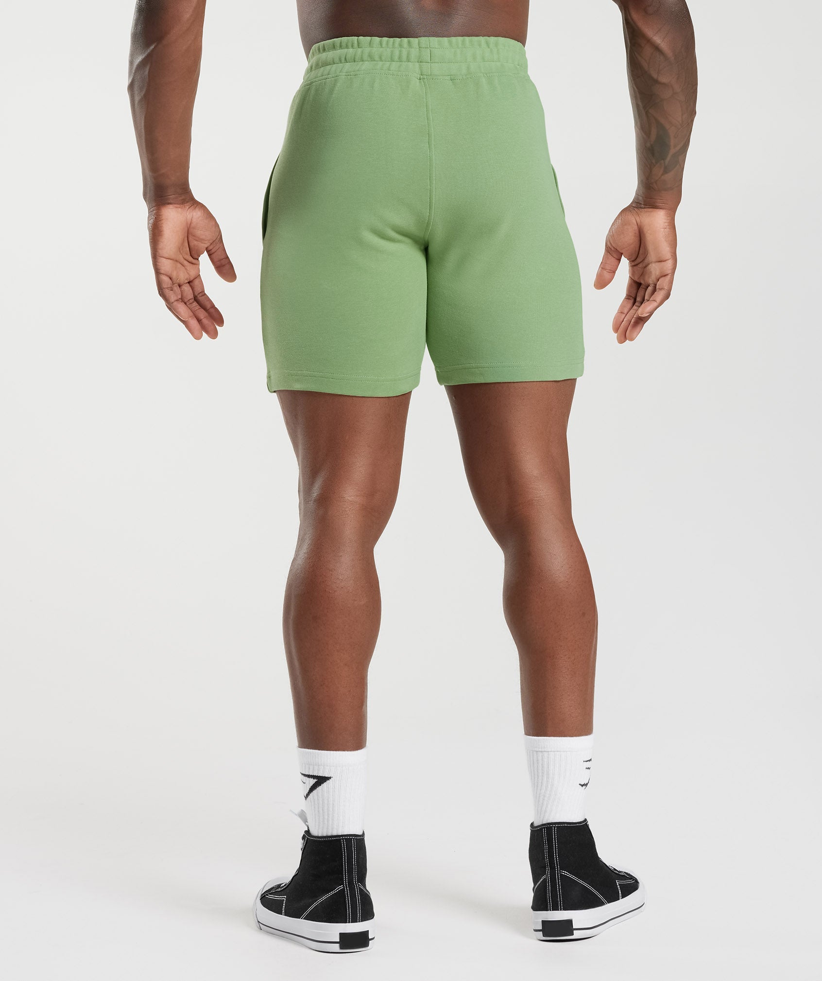 React 7" Shorts in Tea Green - view 2