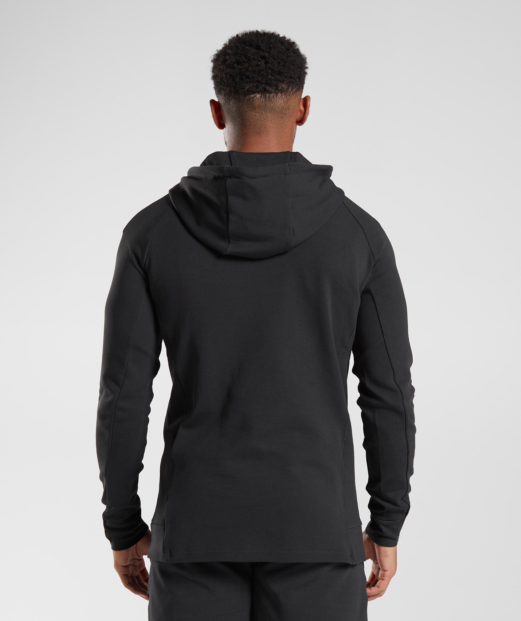 React Hoodie in Black - view 2