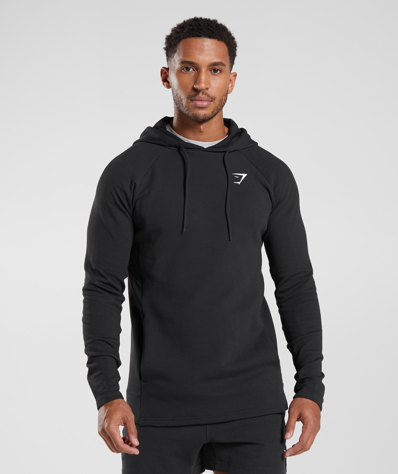 React Hoodie in Black - view 1