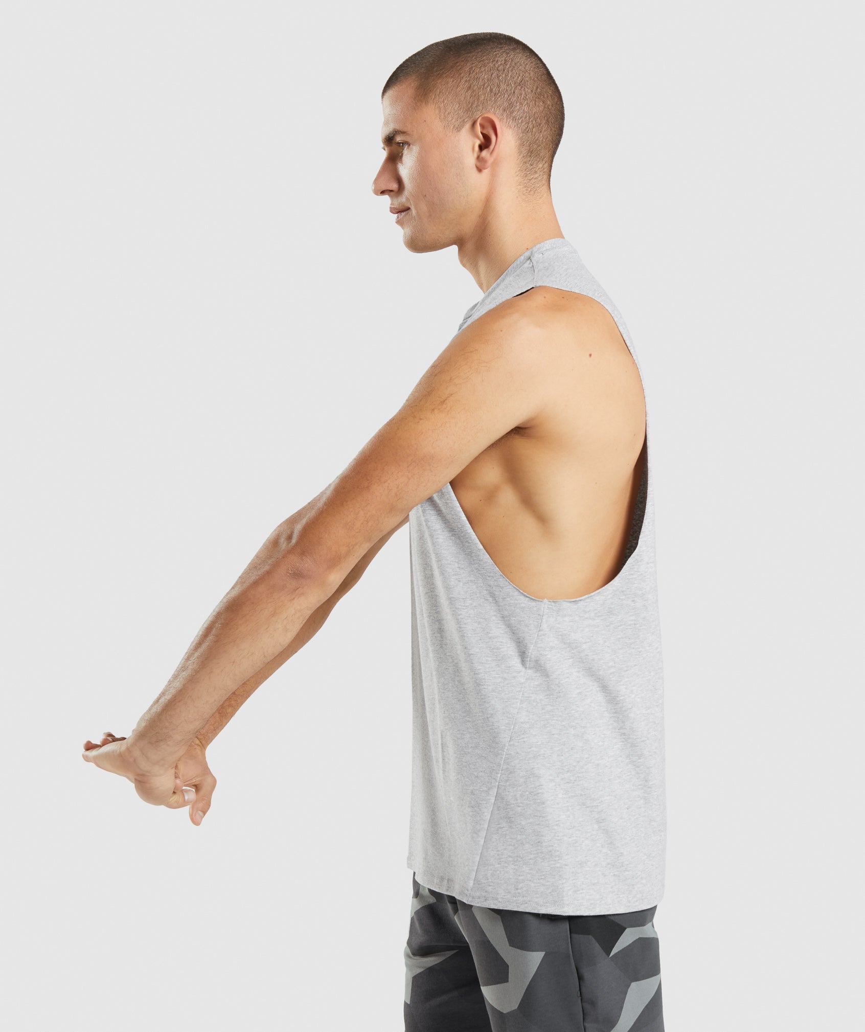 Critical 2.0 Drop Arm Tank in Light Grey Marl - view 4