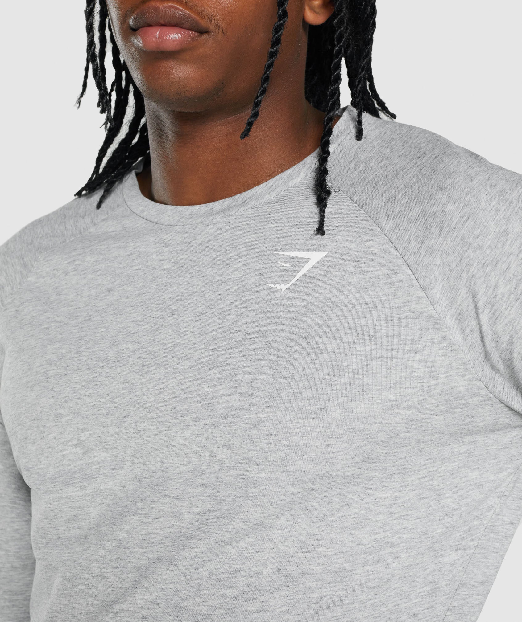 Critical 2.0 Long Sleeve T-Shirt in Light Grey Marl - view 7