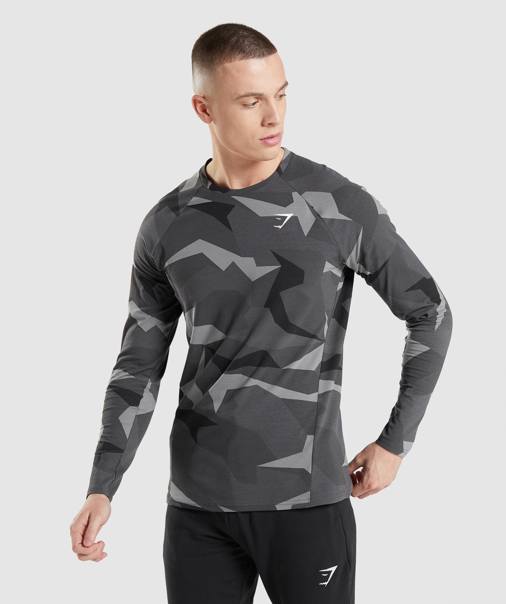 Critical Long Sleeve T-Shirt in Black Print - view 1