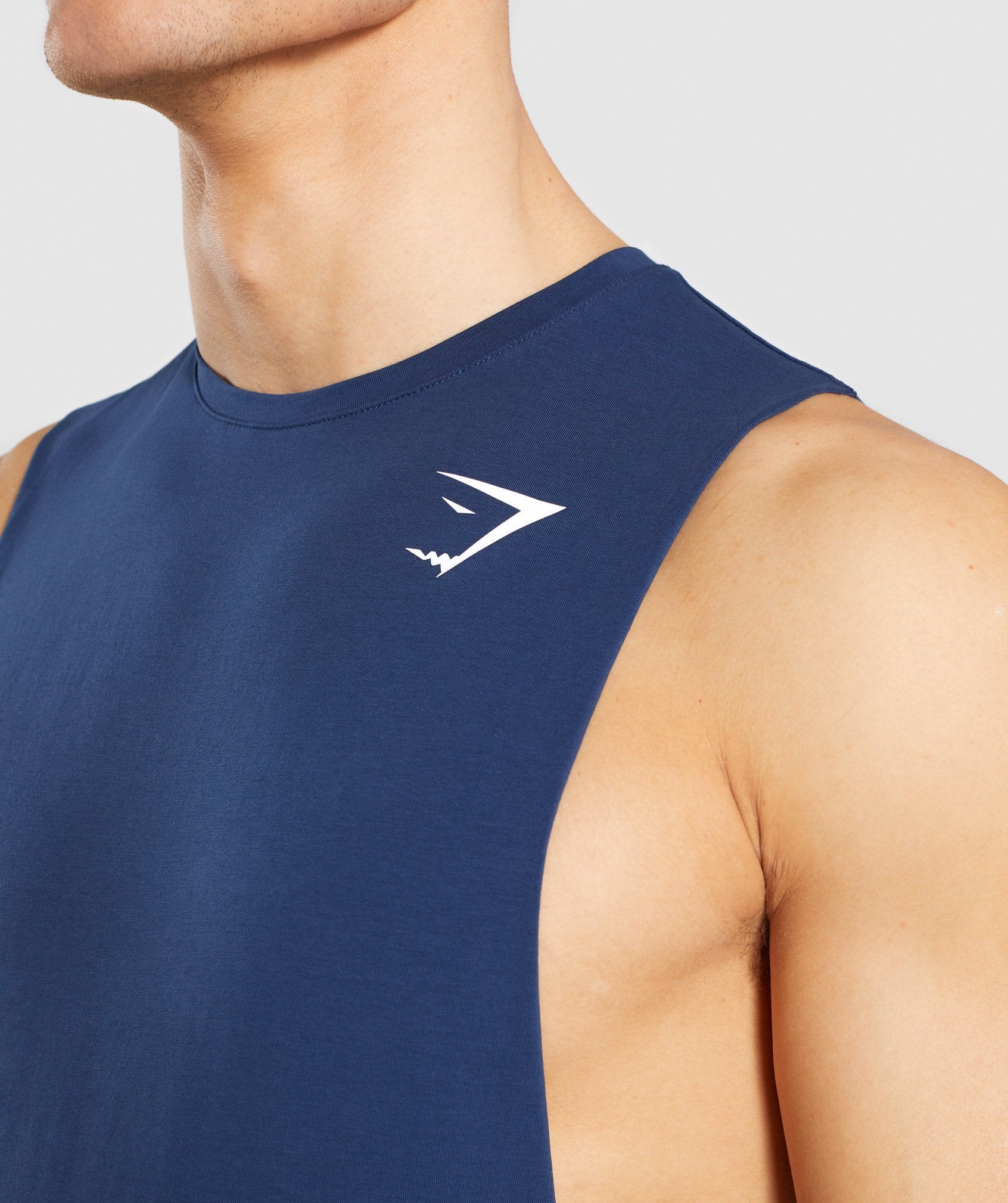 Critical Drop Armhole Tank in Blue - view 5