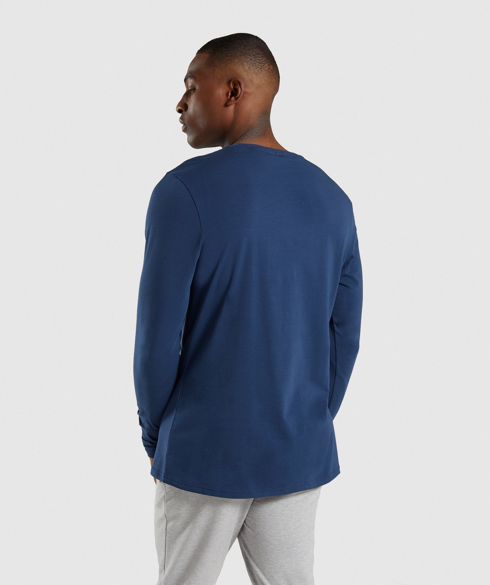 Critical Long Sleeve T-Shirt in Blue - view 2