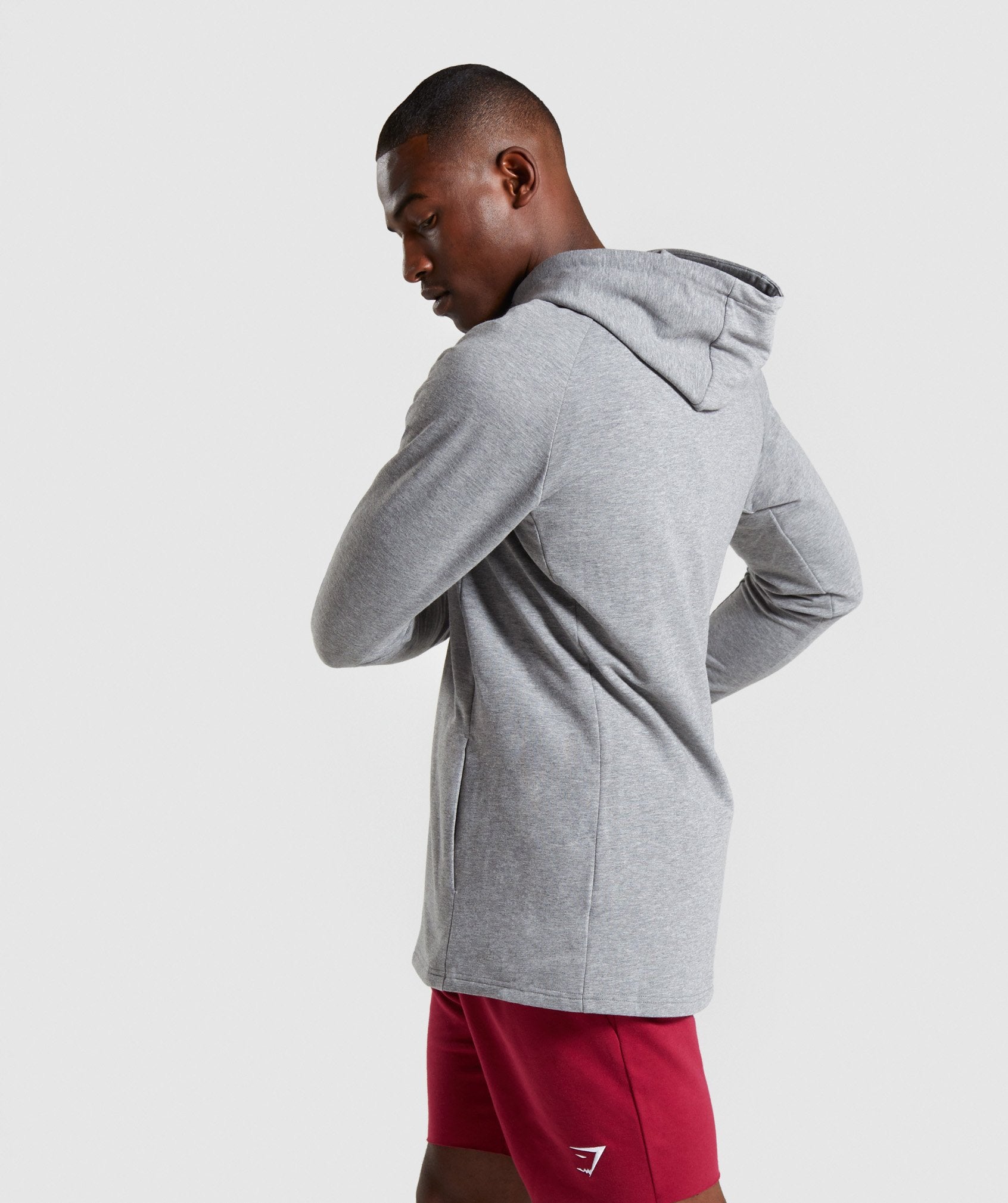 Critical Zip Hoodie in Grey Marl - view 3