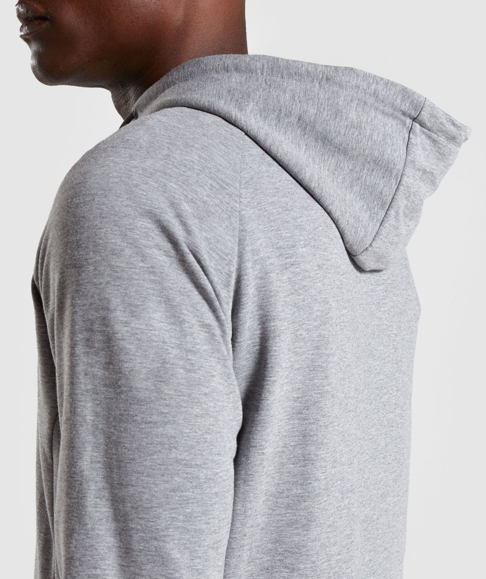 Critical Zip Hoodie in Grey Marl - view 5