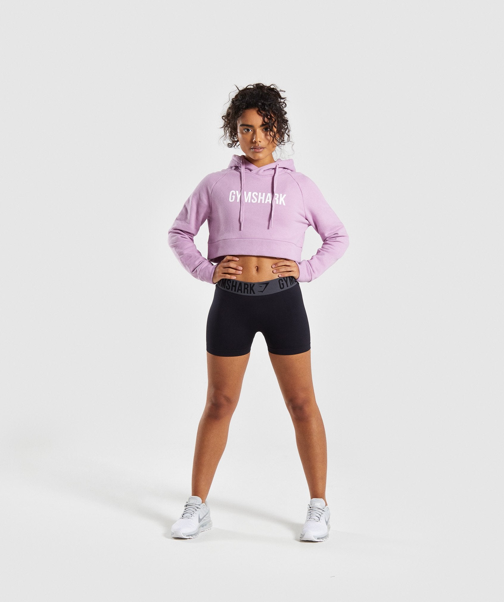 Cropped Crest Hoodie in Pink - view 4