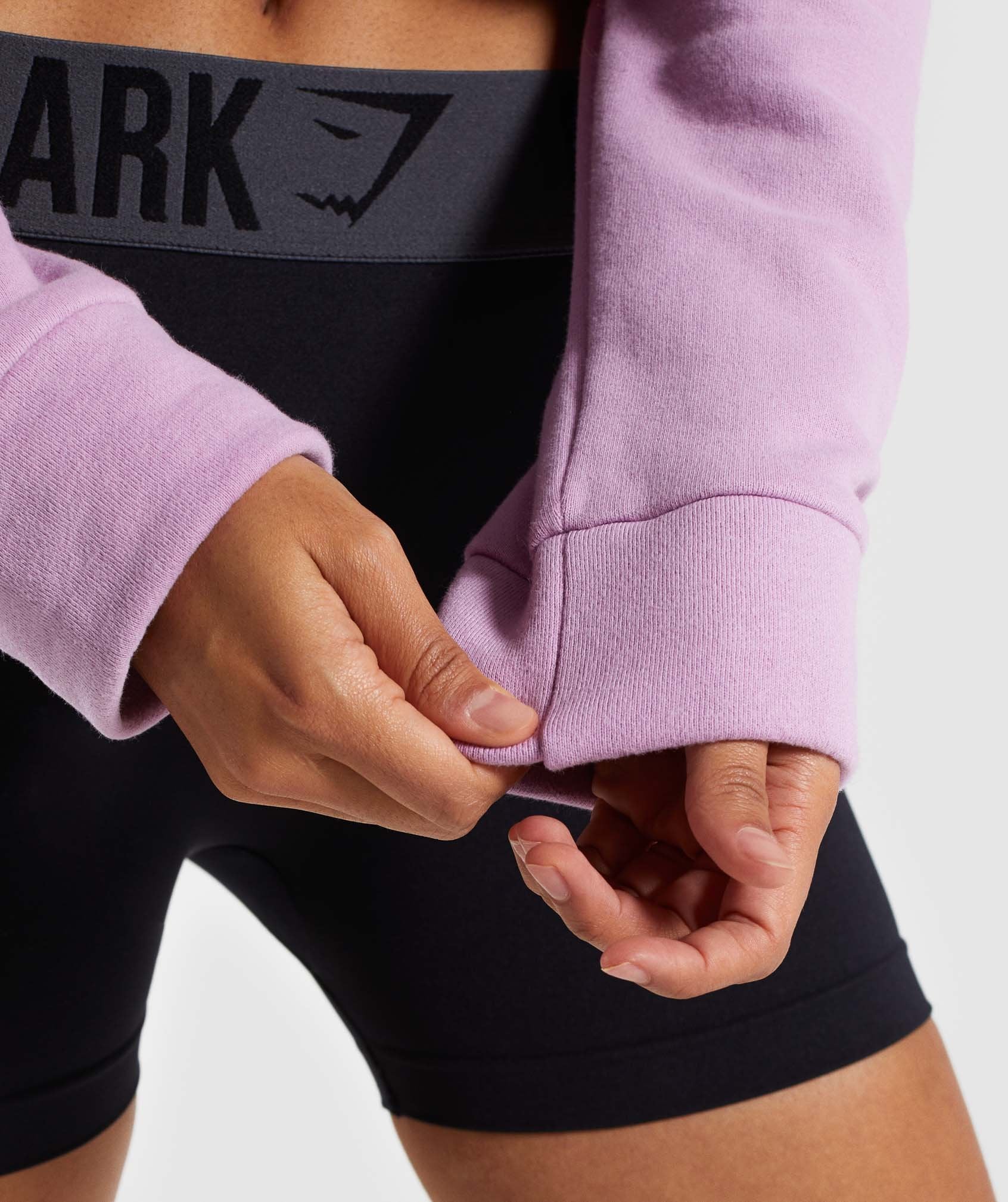 Cropped Crest Hoodie in Pink - view 6