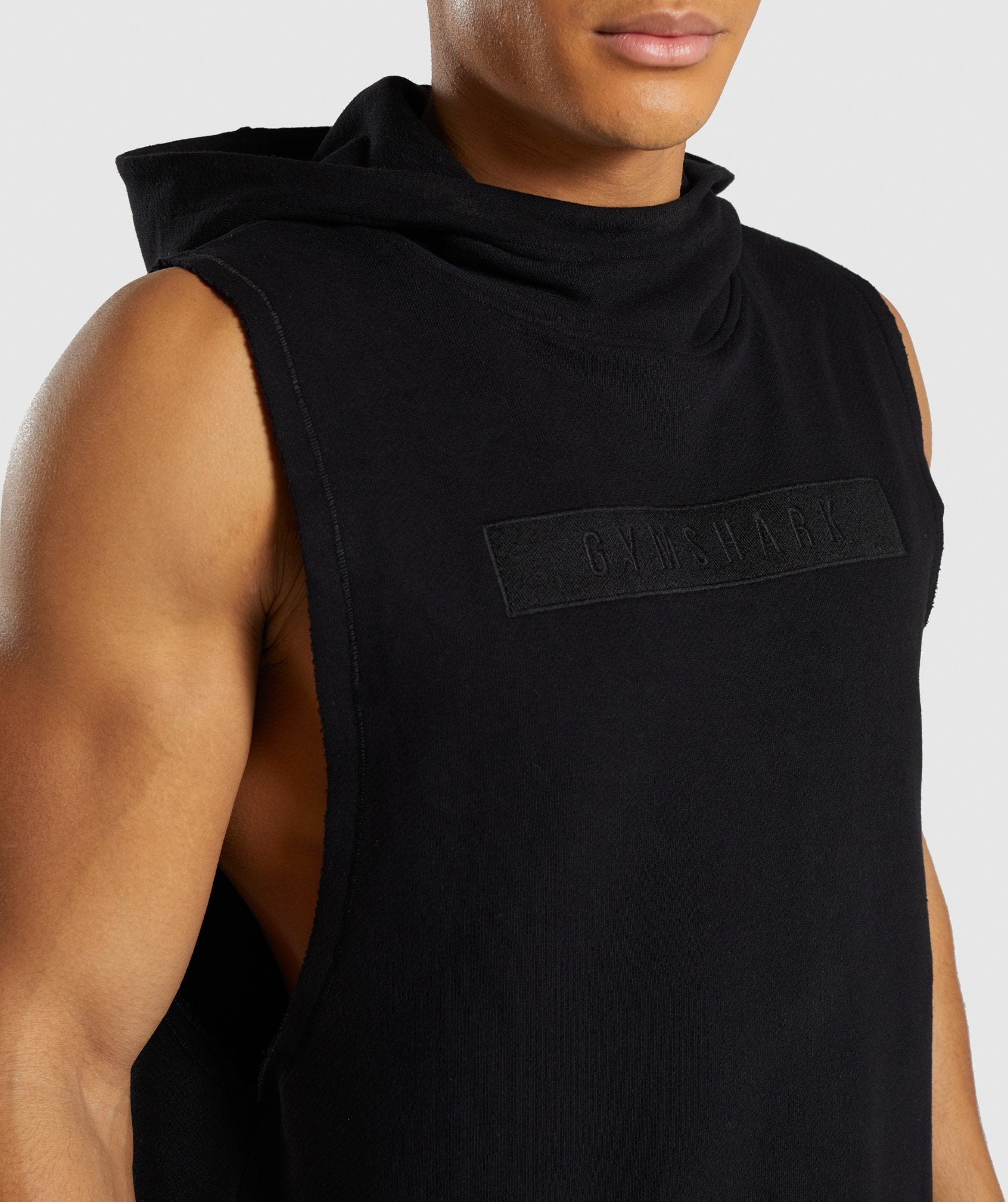 Crucial Drop Arm Hoodie in Black - view 5