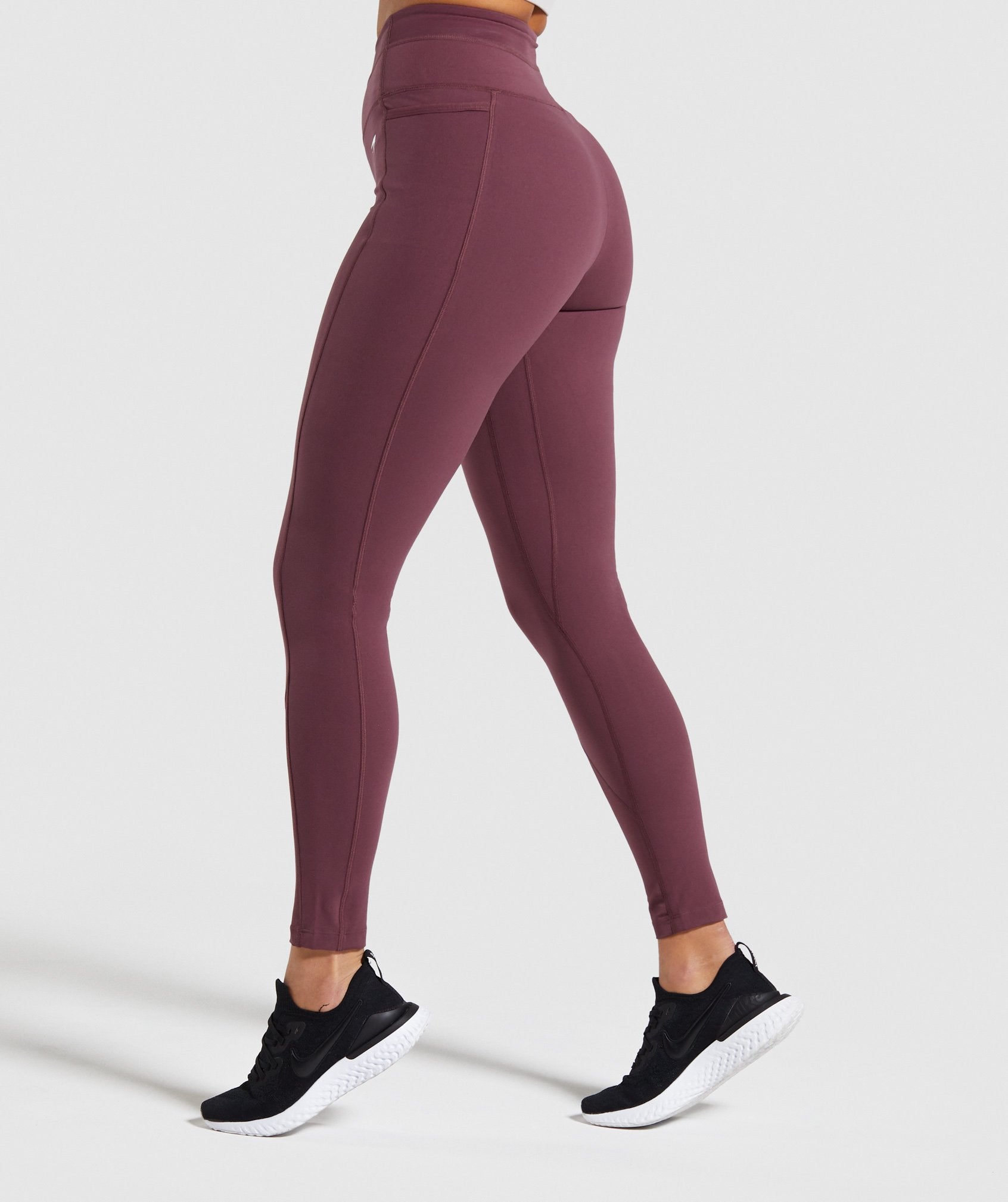 Dreamy Mesh Leggings in Berry Red