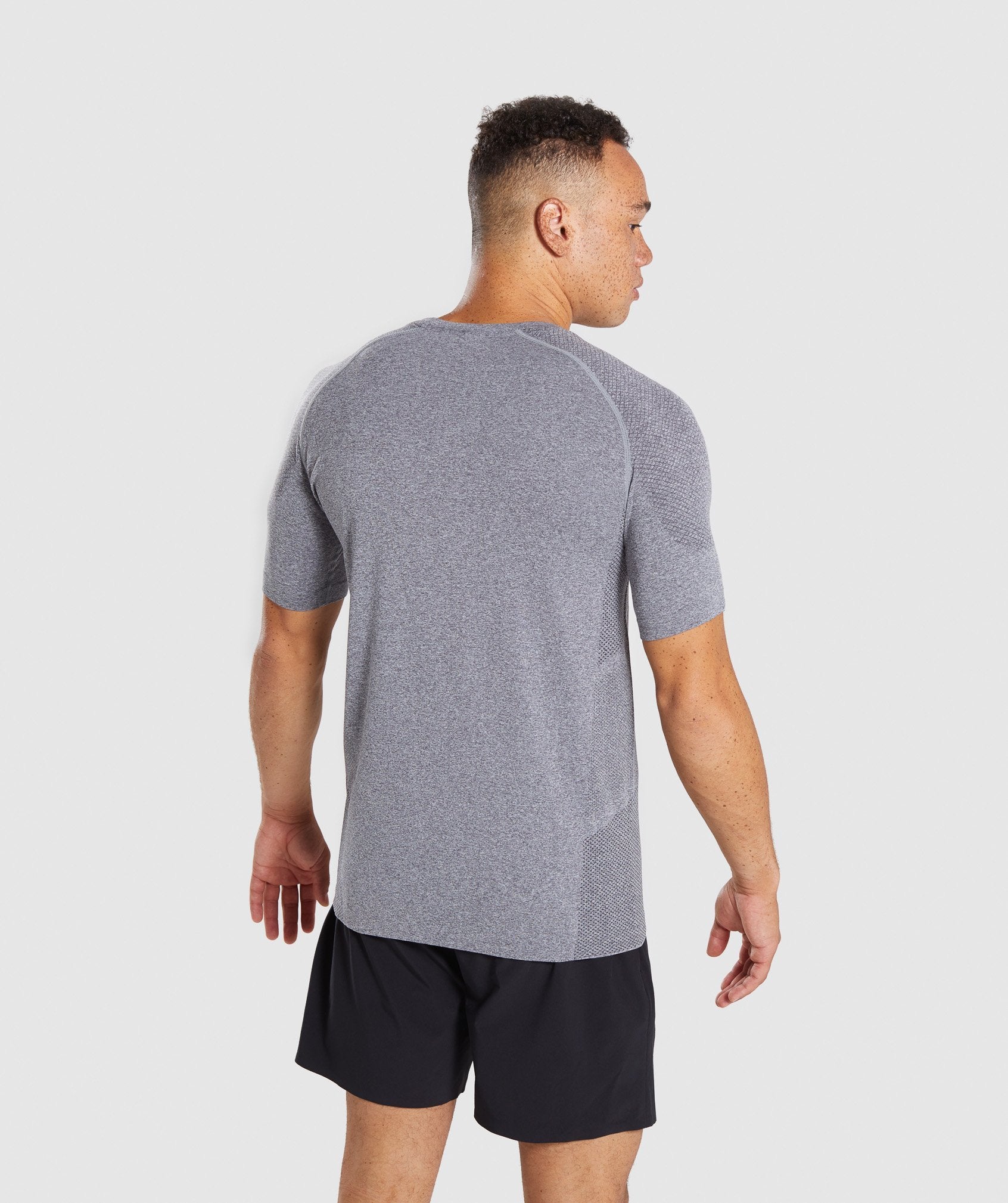 Define Seamless T-Shirt in Smokey Grey Marl - view 2