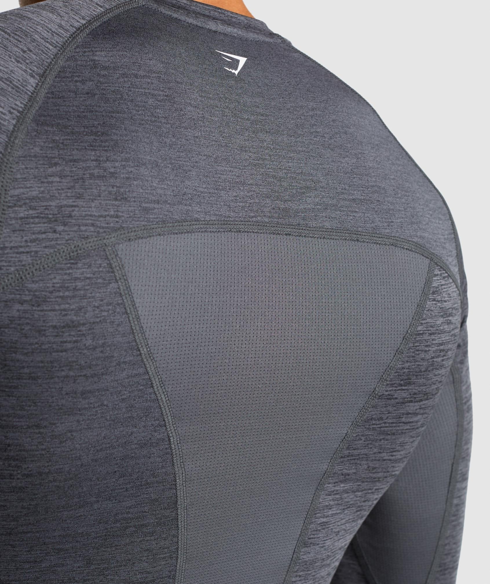 Element+ Baselayer Long Sleeve Top in Black Marl/White - view 6