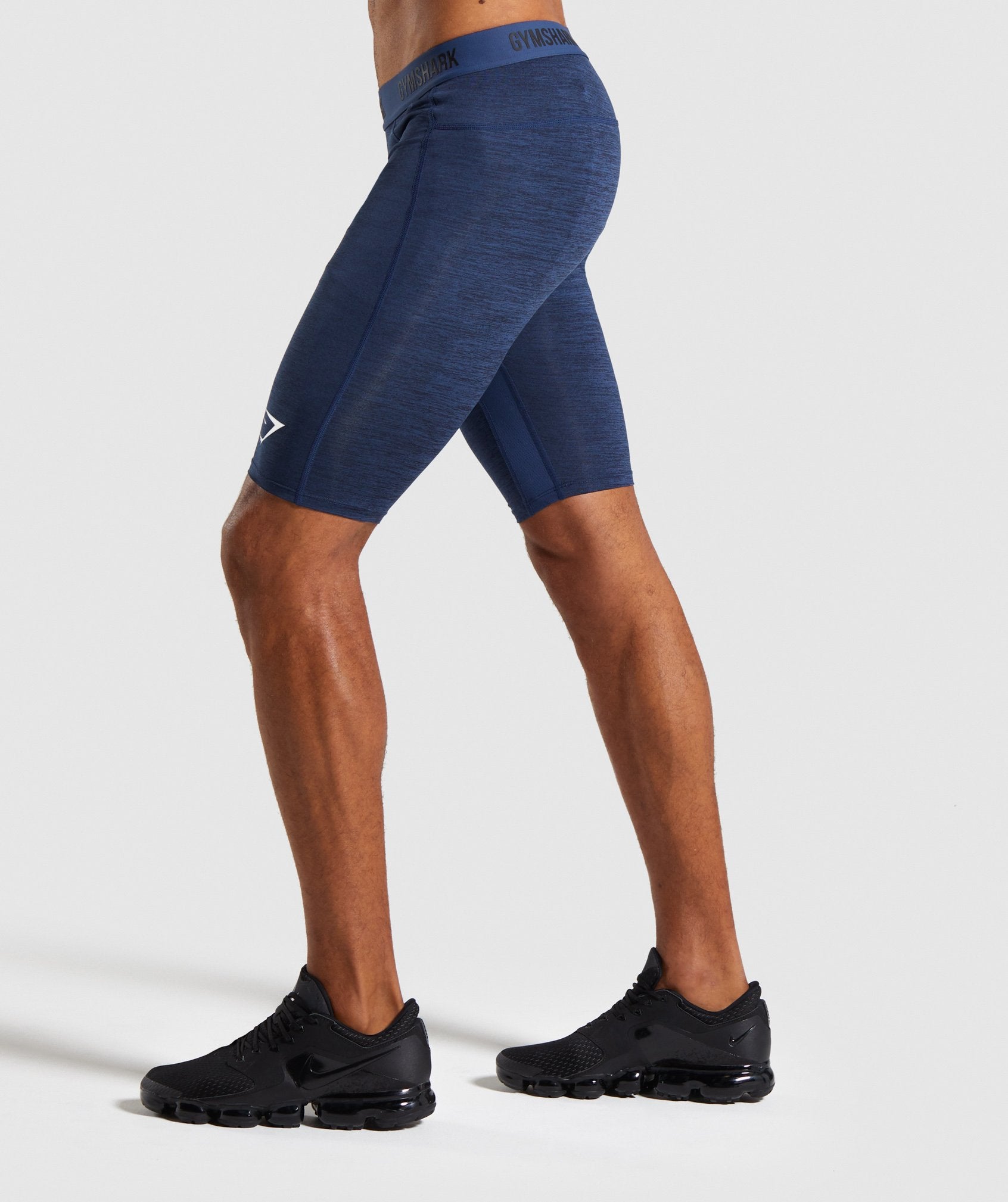 Element+ Baselayer Shorts in Dark Blue Marl - view 3