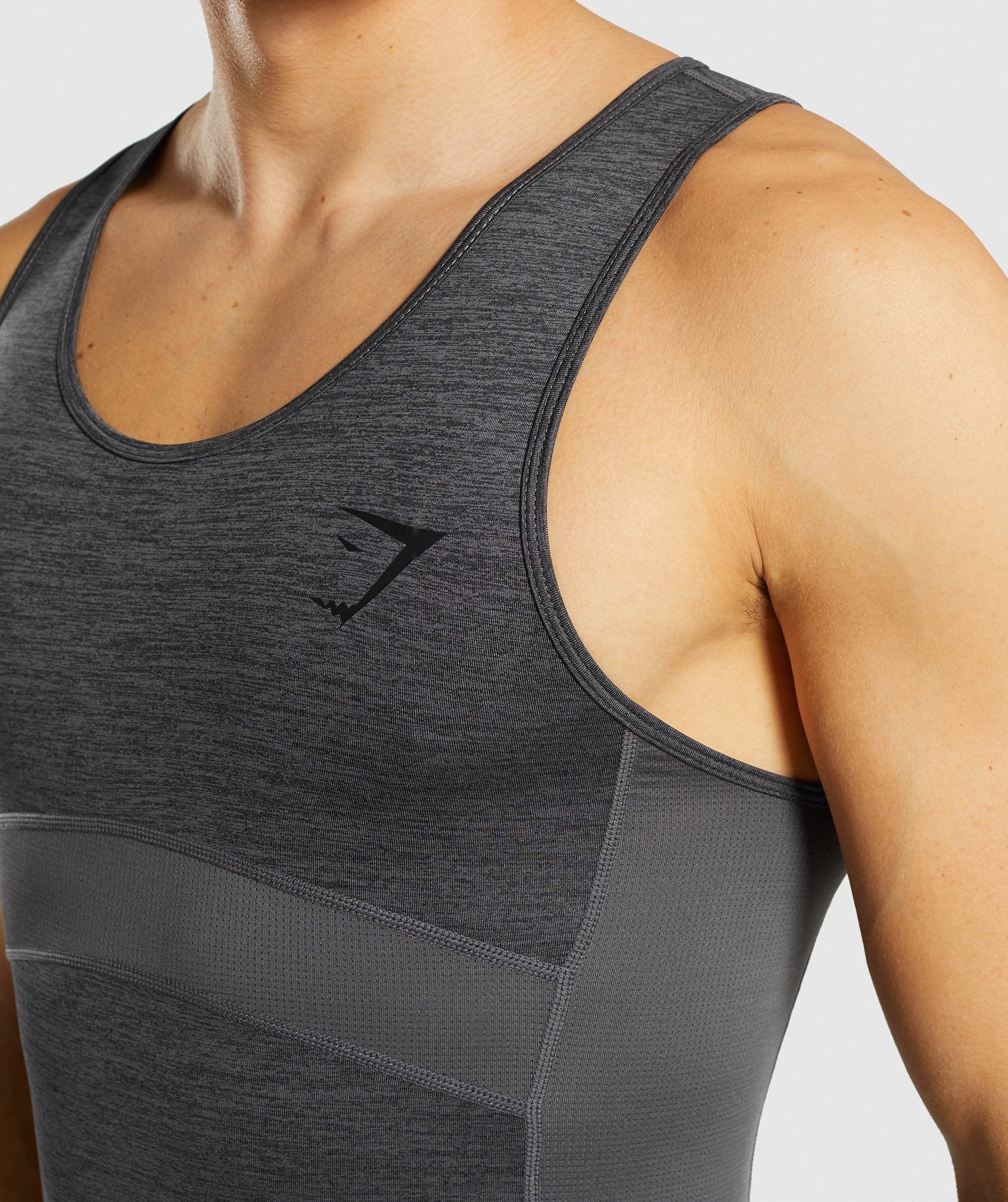 Element+ Baselayer Tank in Black Marl - view 5