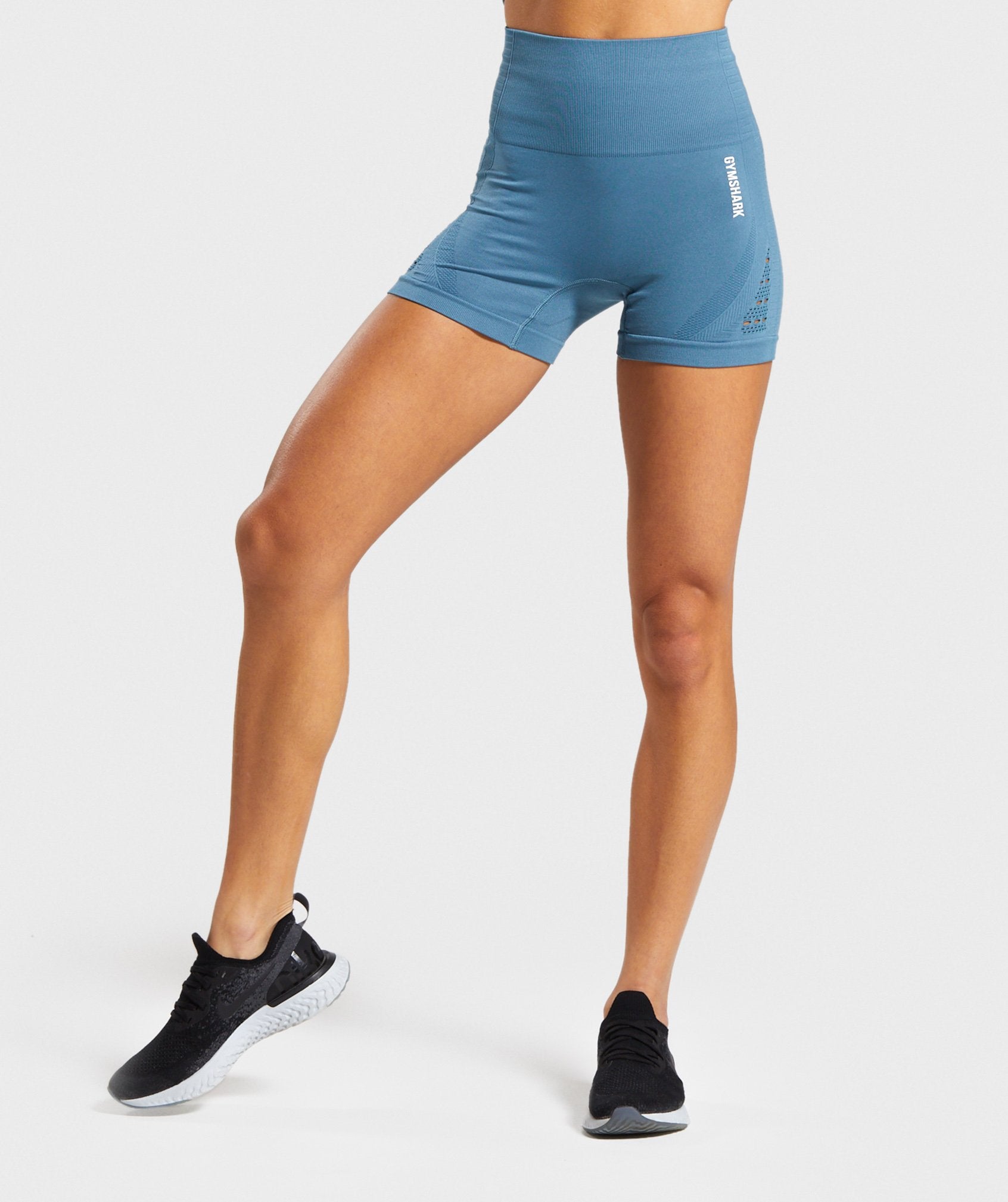 Energy+ Seamless Shorts in Blue Stone