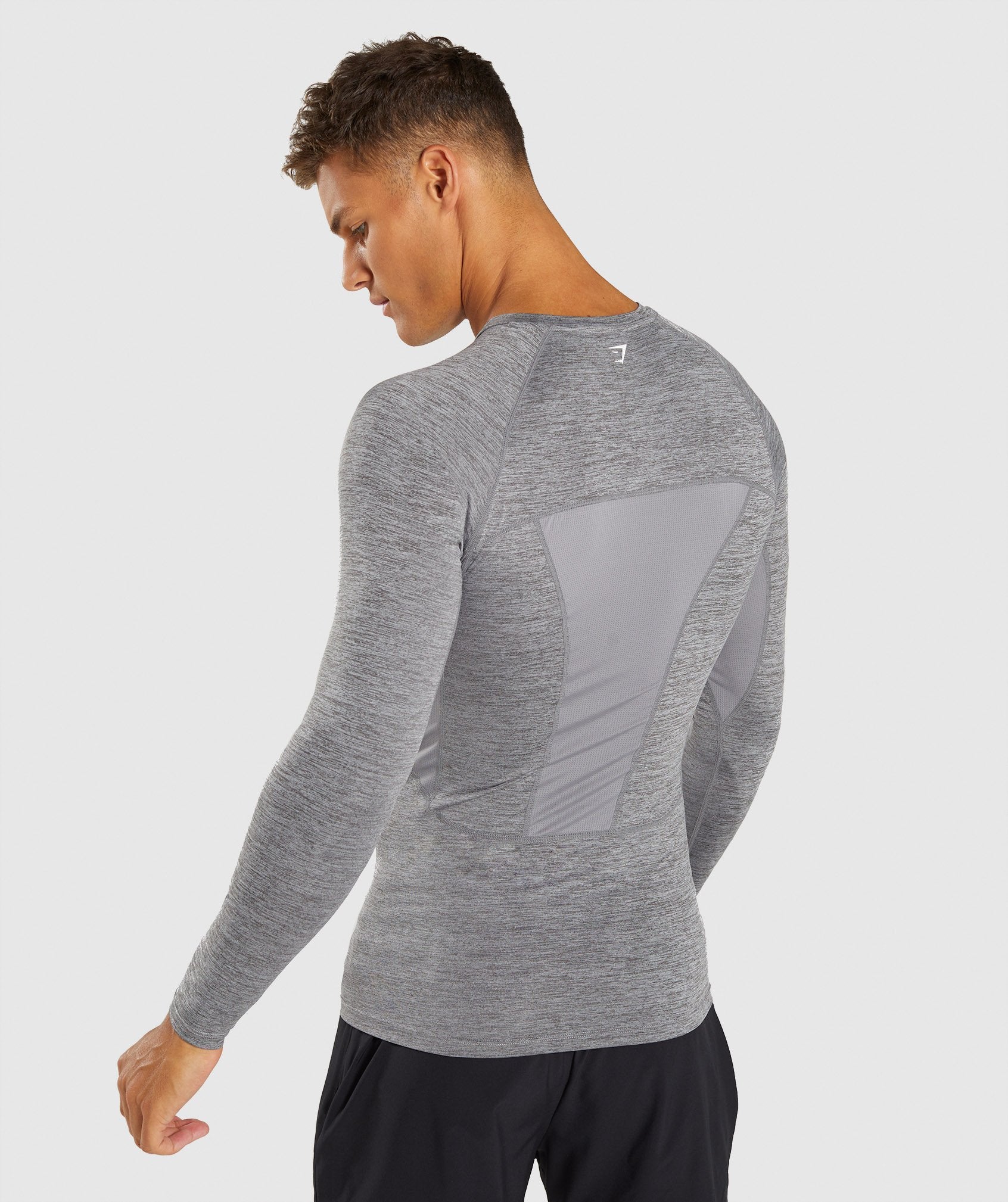 Element+ Baselayer Long Sleeve Top in Smokey Grey Marl - view 2