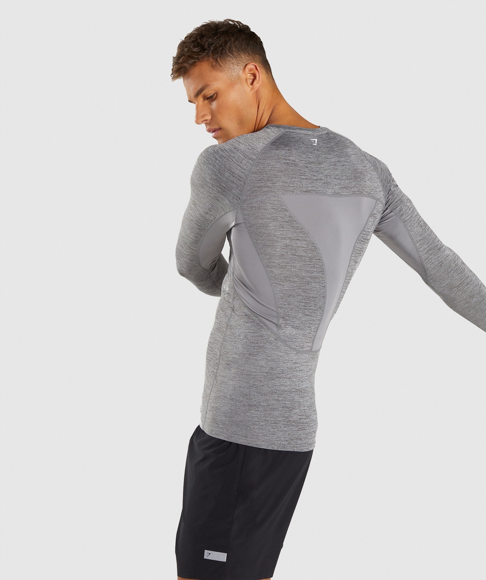 Element+ Baselayer Long Sleeve Top in Smokey Grey Marl - view 3