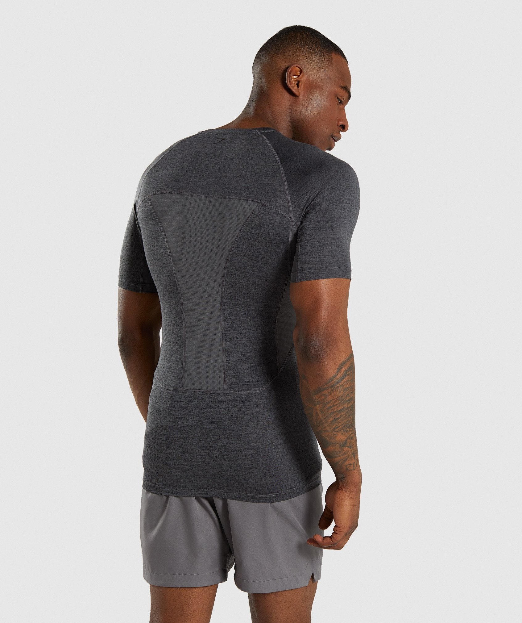 Element+ Baselayer T-Shirt in Black Marl - view 2