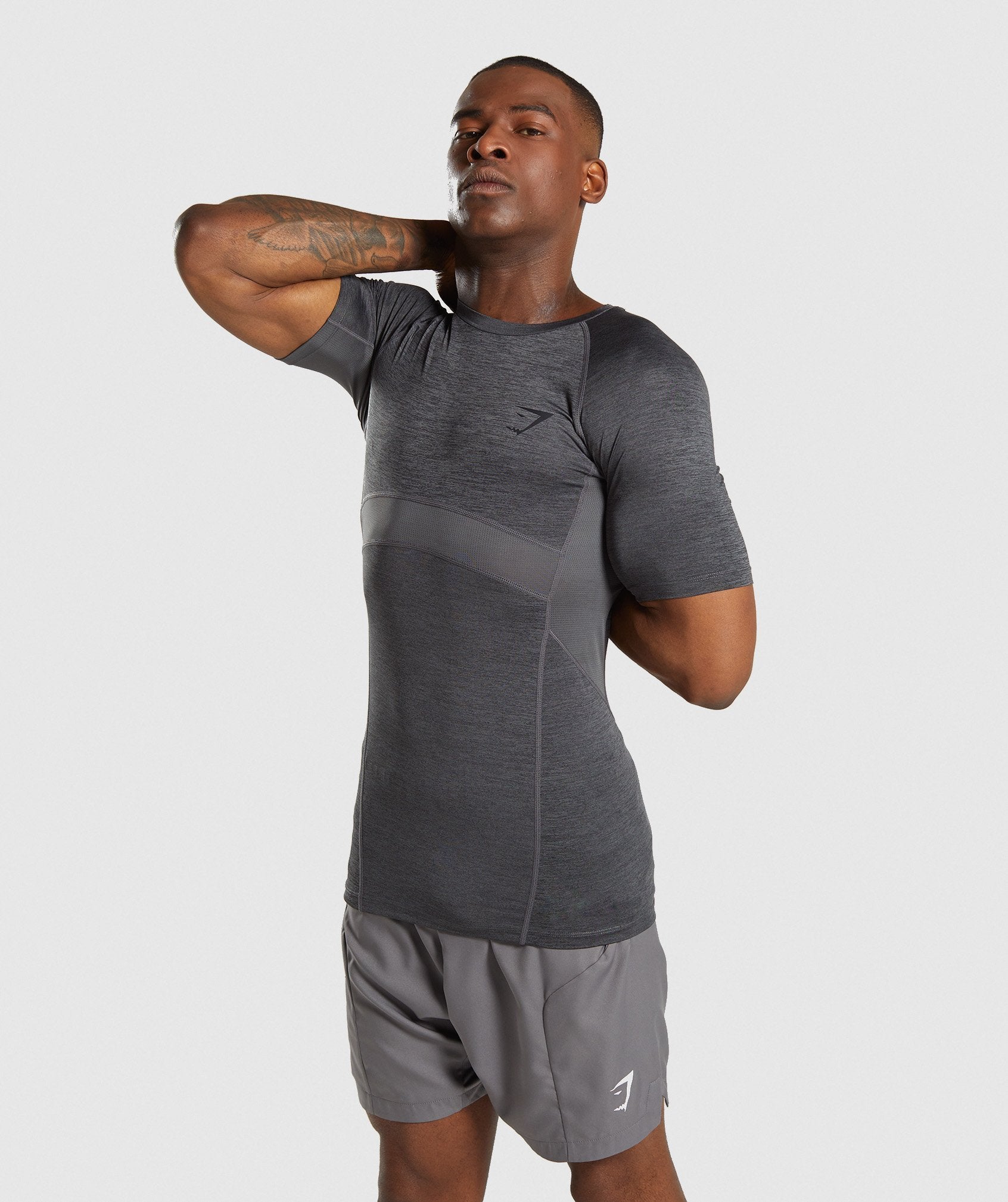 Element+ Baselayer T-Shirt in Black Marl - view 3