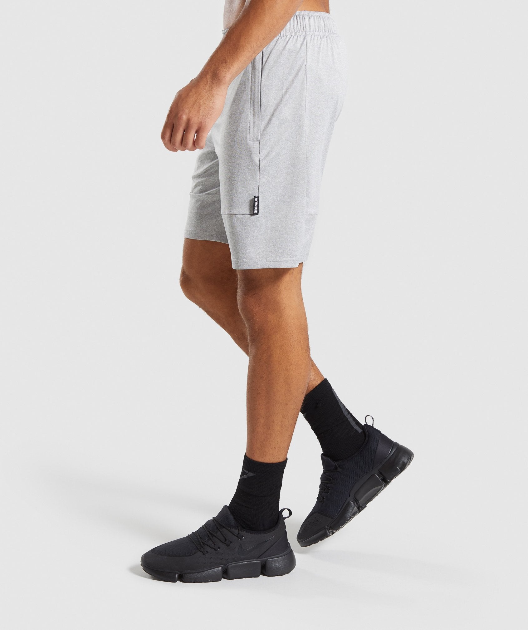 Element Shorts in Light Grey Marl - view 3