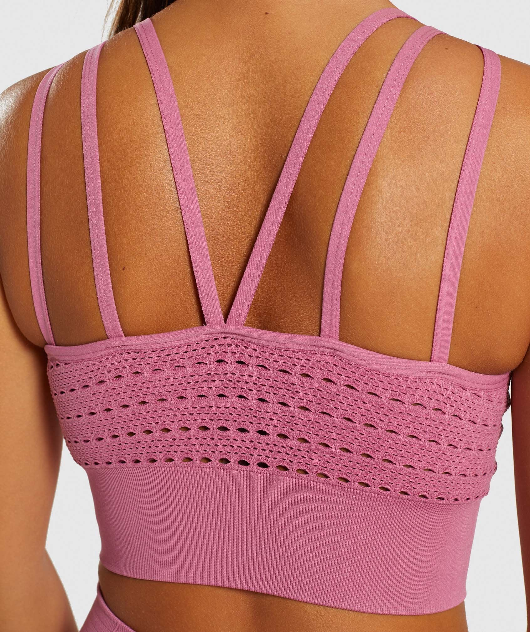 Energy+ Seamless Crop Top in Dusky Pink - view 6