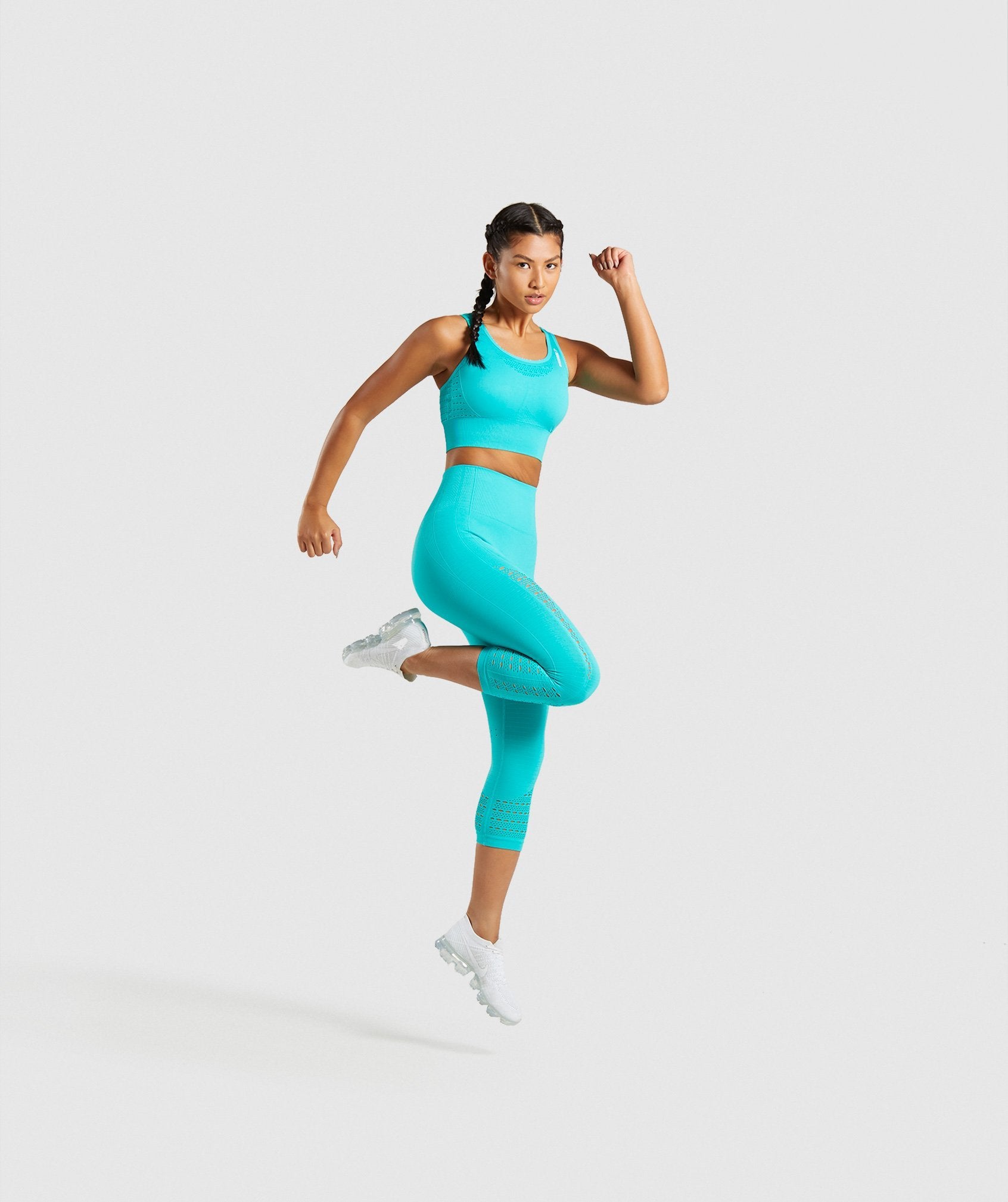Energy+ Seamless Crop Top in Tropical Blue - view 6