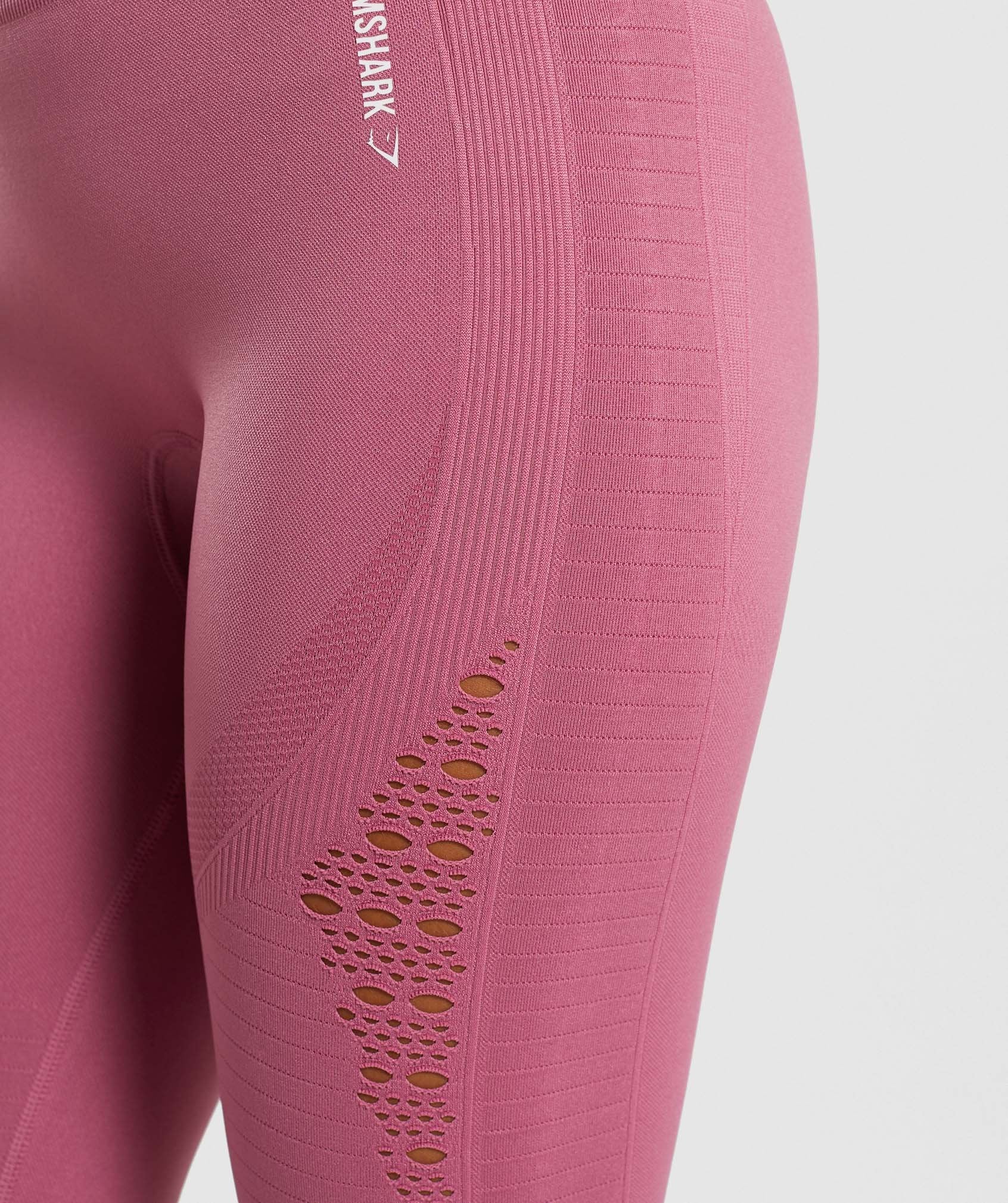 Energy+ Seamless Cropped Leggings in Dusky Pink - view 5