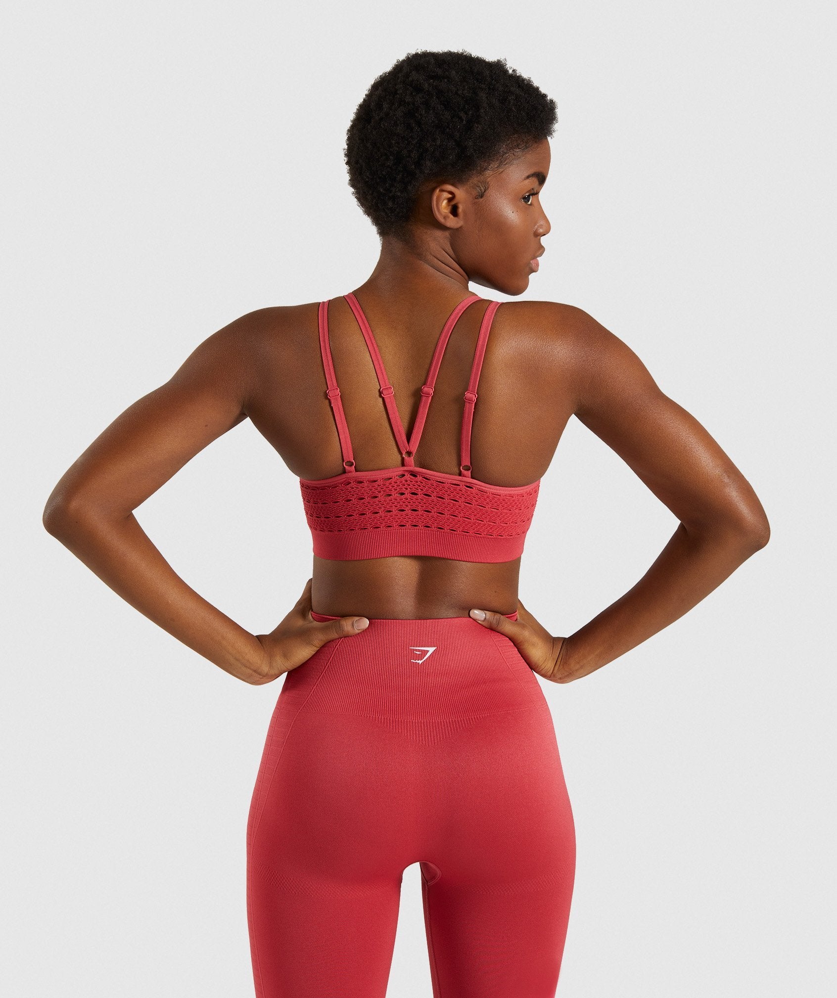 Energy+ Seamless Sports Bra in Red