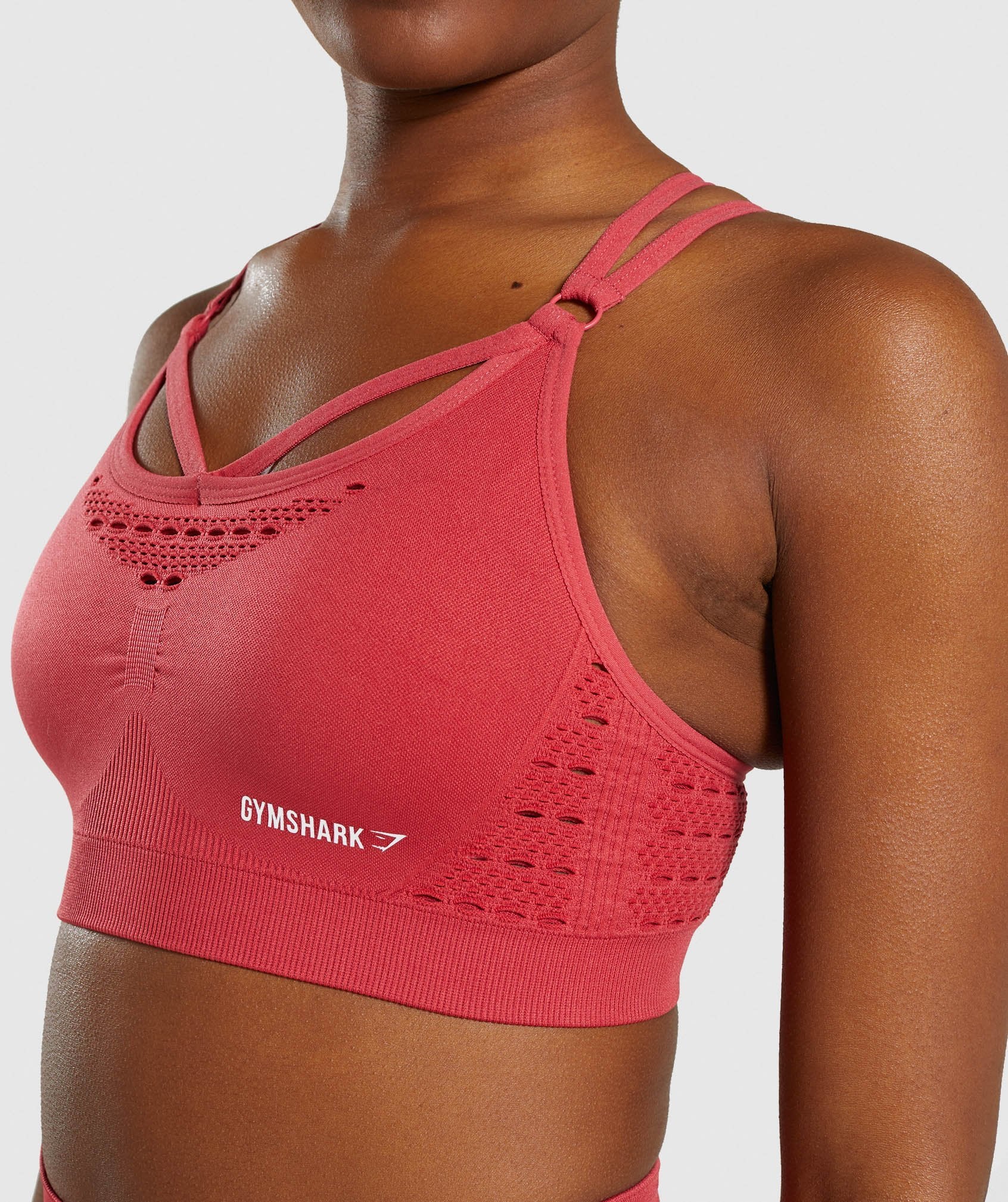 Energy+ Seamless Sports Bra in Red