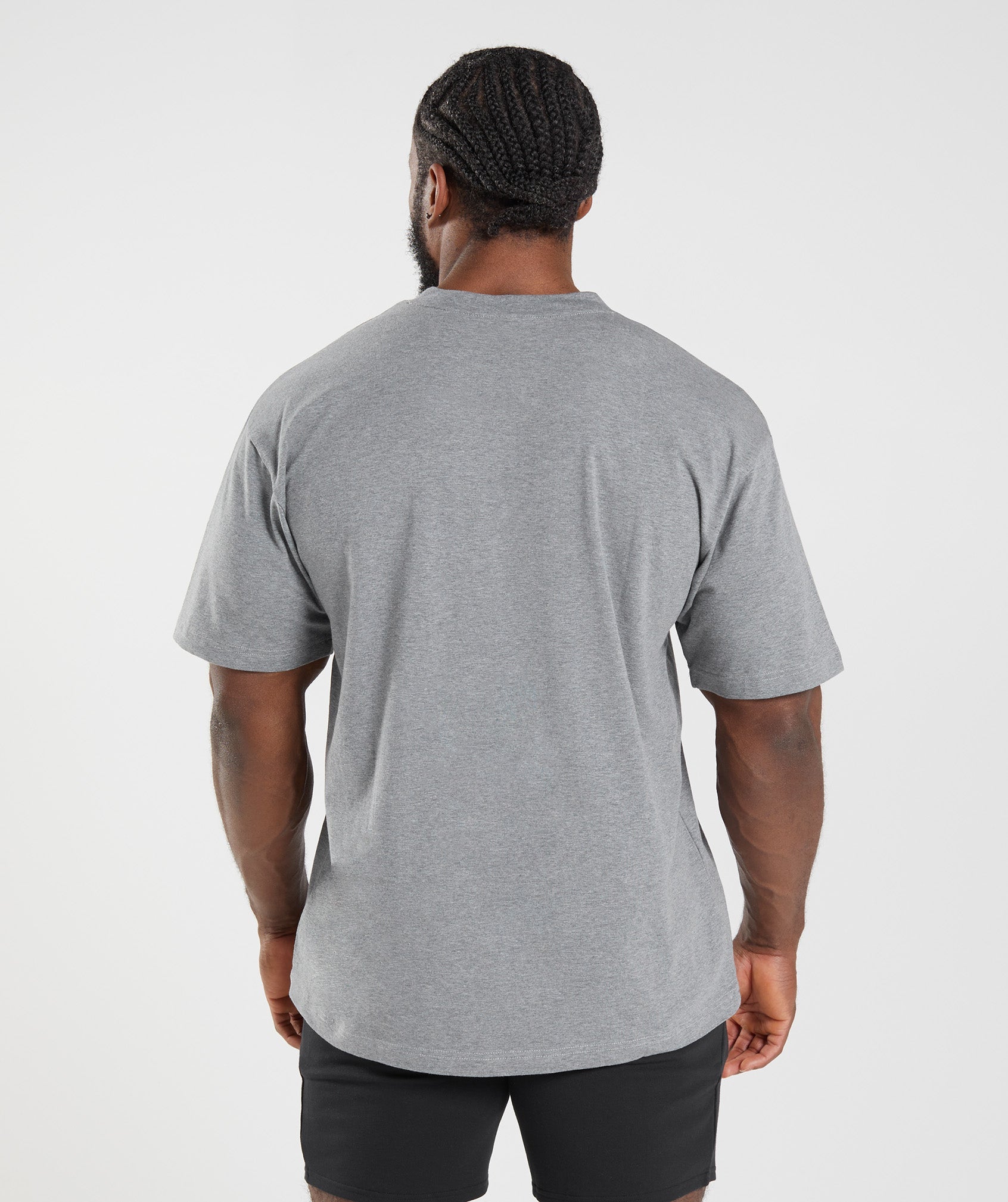 Essential Oversized T-Shirt in Charcoal Marl - view 2
