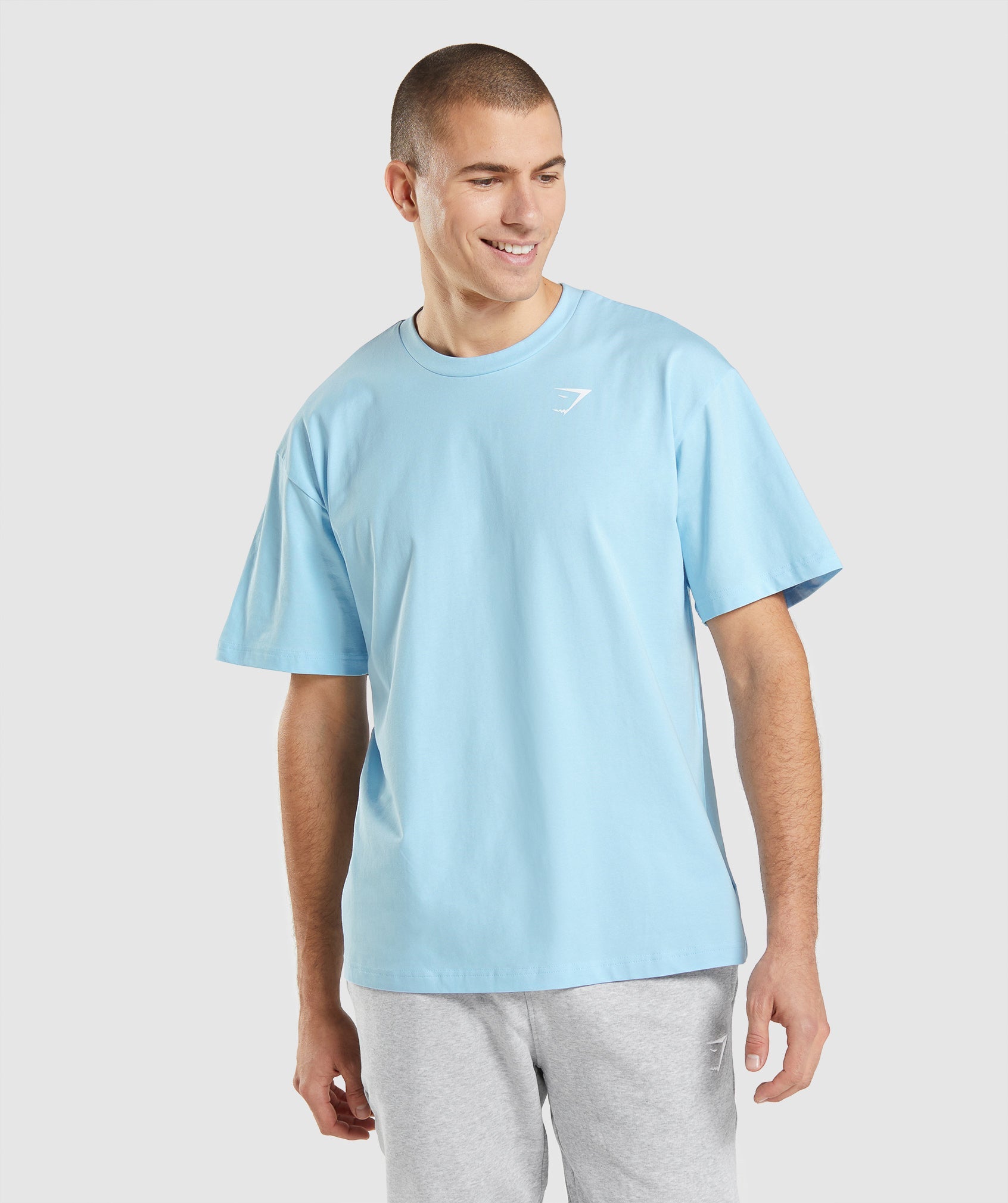Essential Oversized T-Shirt in Linen Blue - view 1