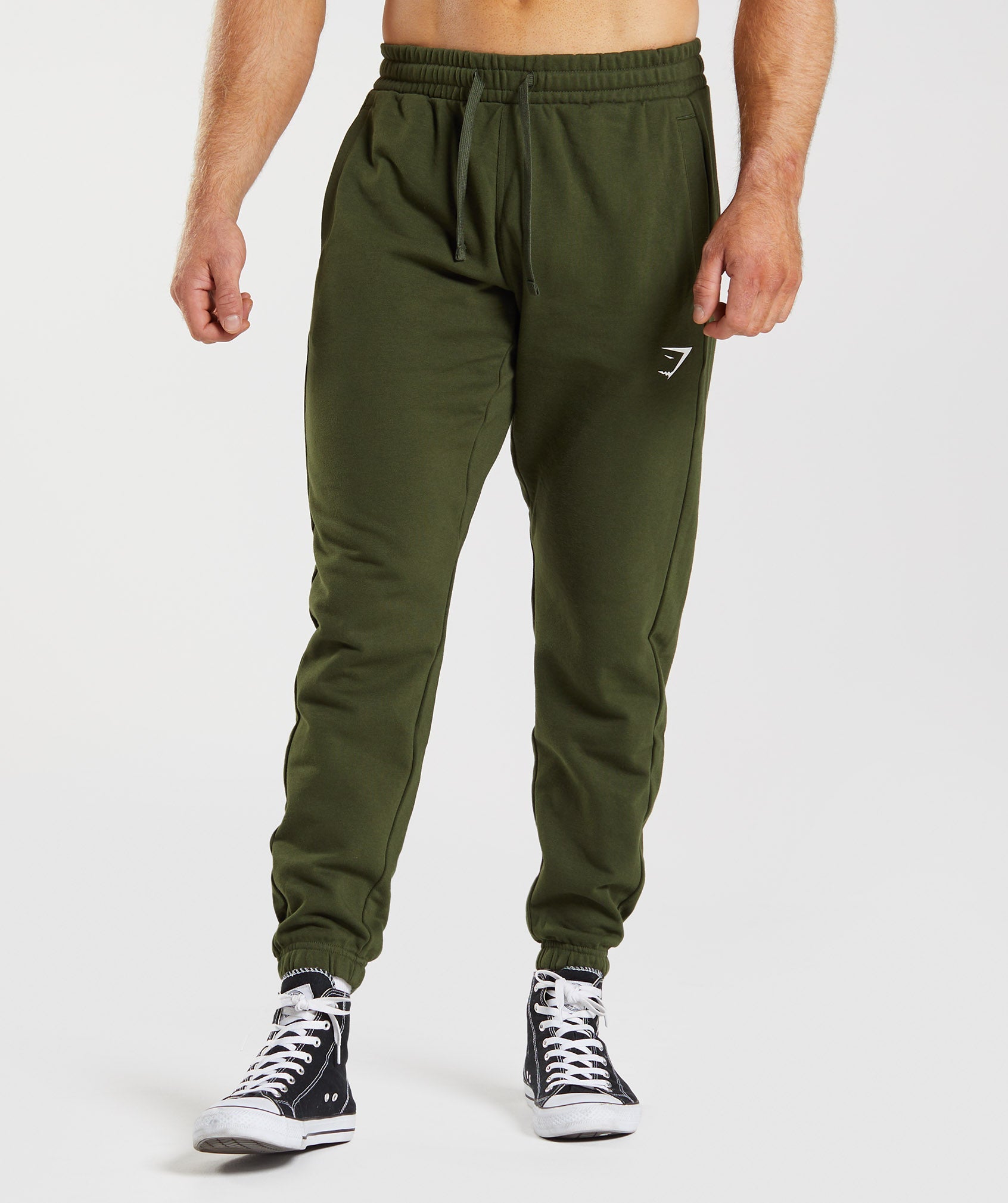 Essential Oversized Joggers in Moss Olive - view 1
