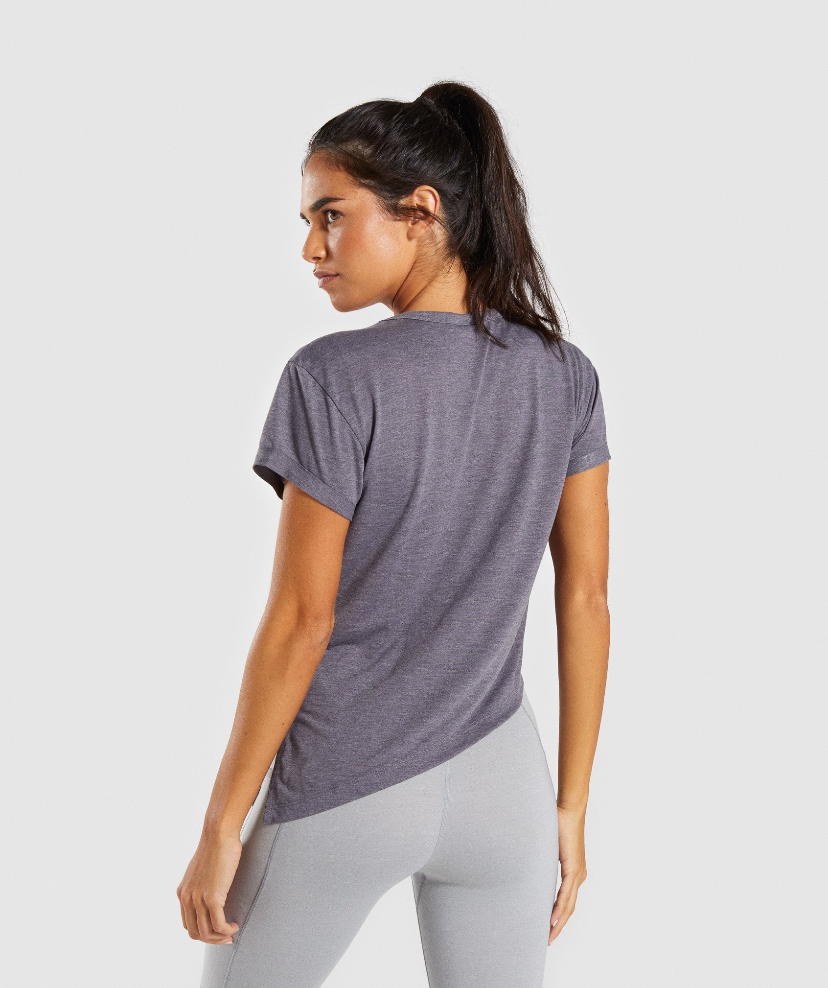 Essential Tee in Slate Lavender Marl - view 2