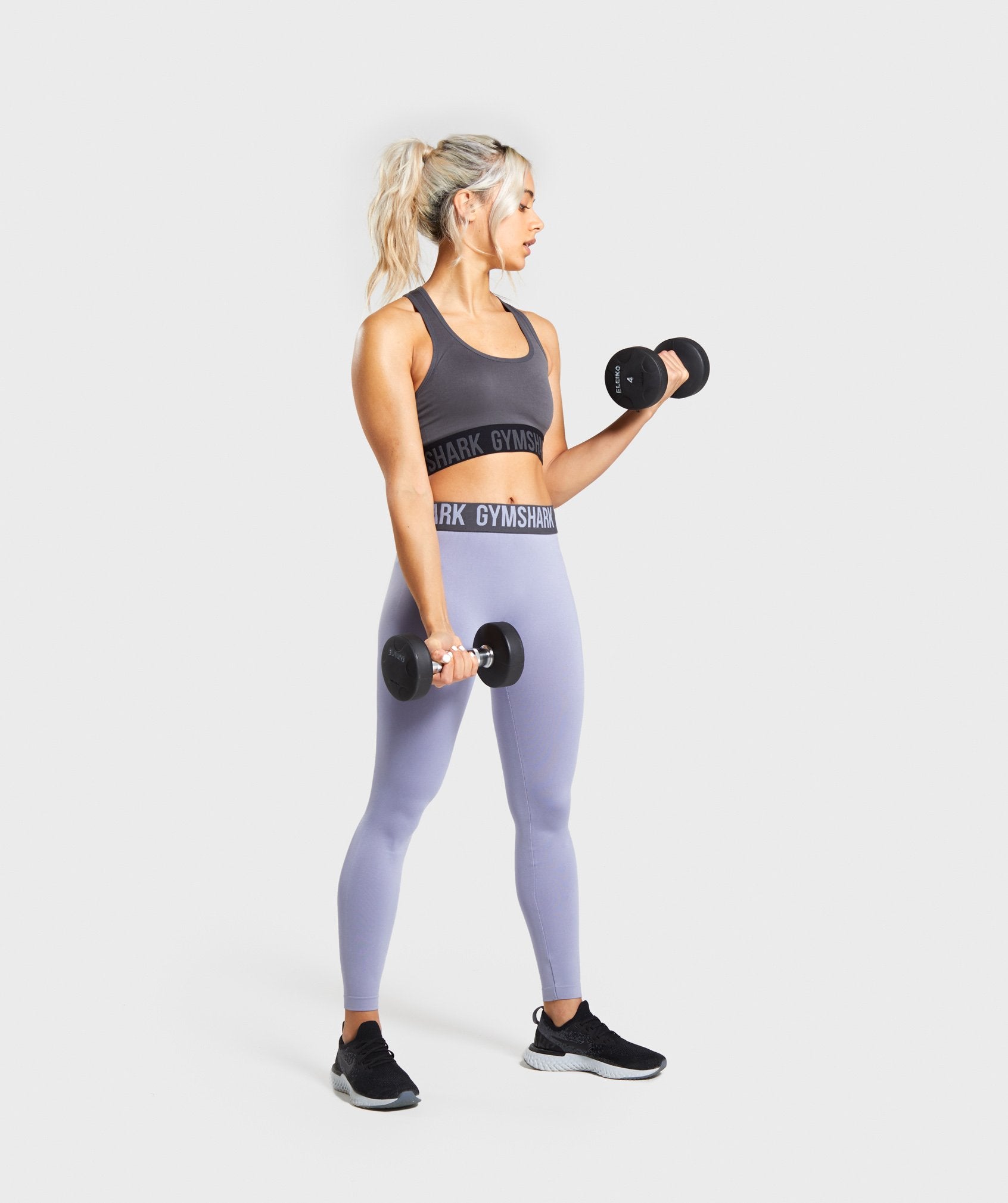 Gymshark Fit Leggings - Blue/Charcoal Image D